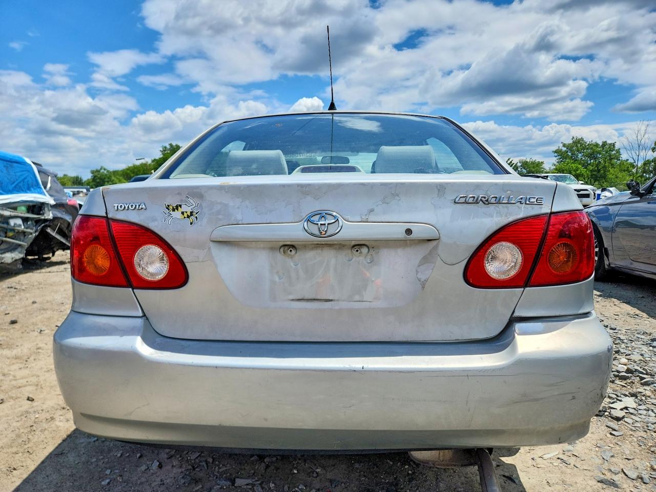 2003 Toyota Corolla Ce Silver vin: JTDBR32E430023164