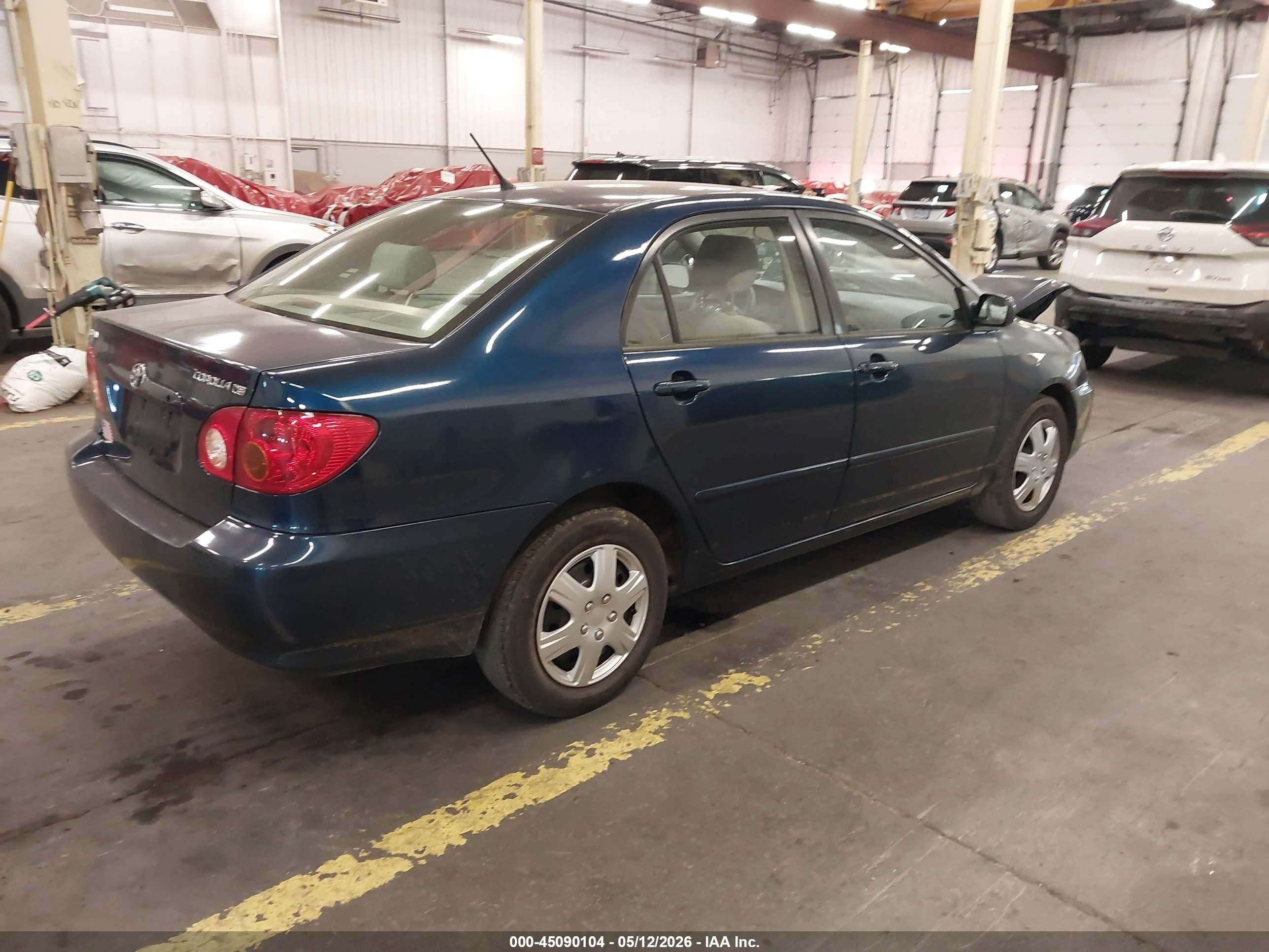 2003 Toyota Corolla Le Blue vin: JTDBR32E430037789