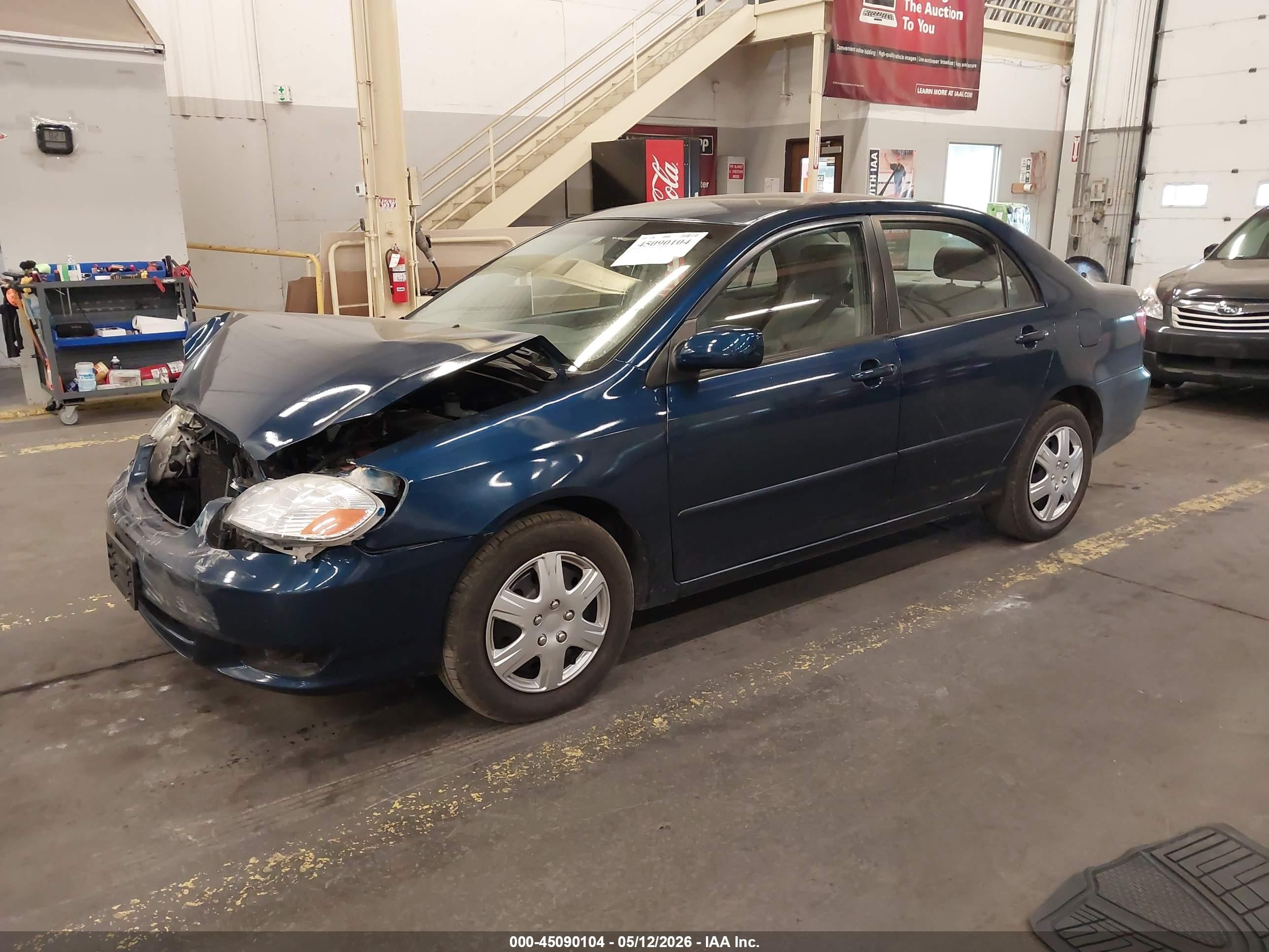 2003 Toyota Corolla Le Blue vin: JTDBR32E430037789