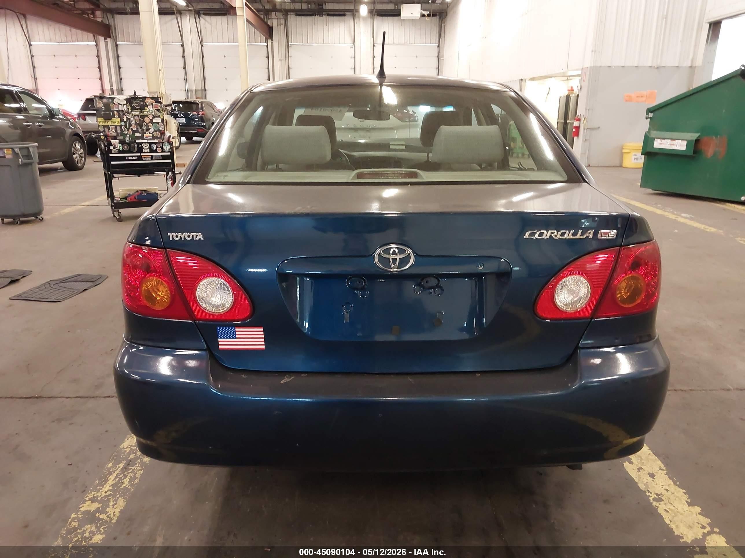 2003 Toyota Corolla Le Blue vin: JTDBR32E430037789