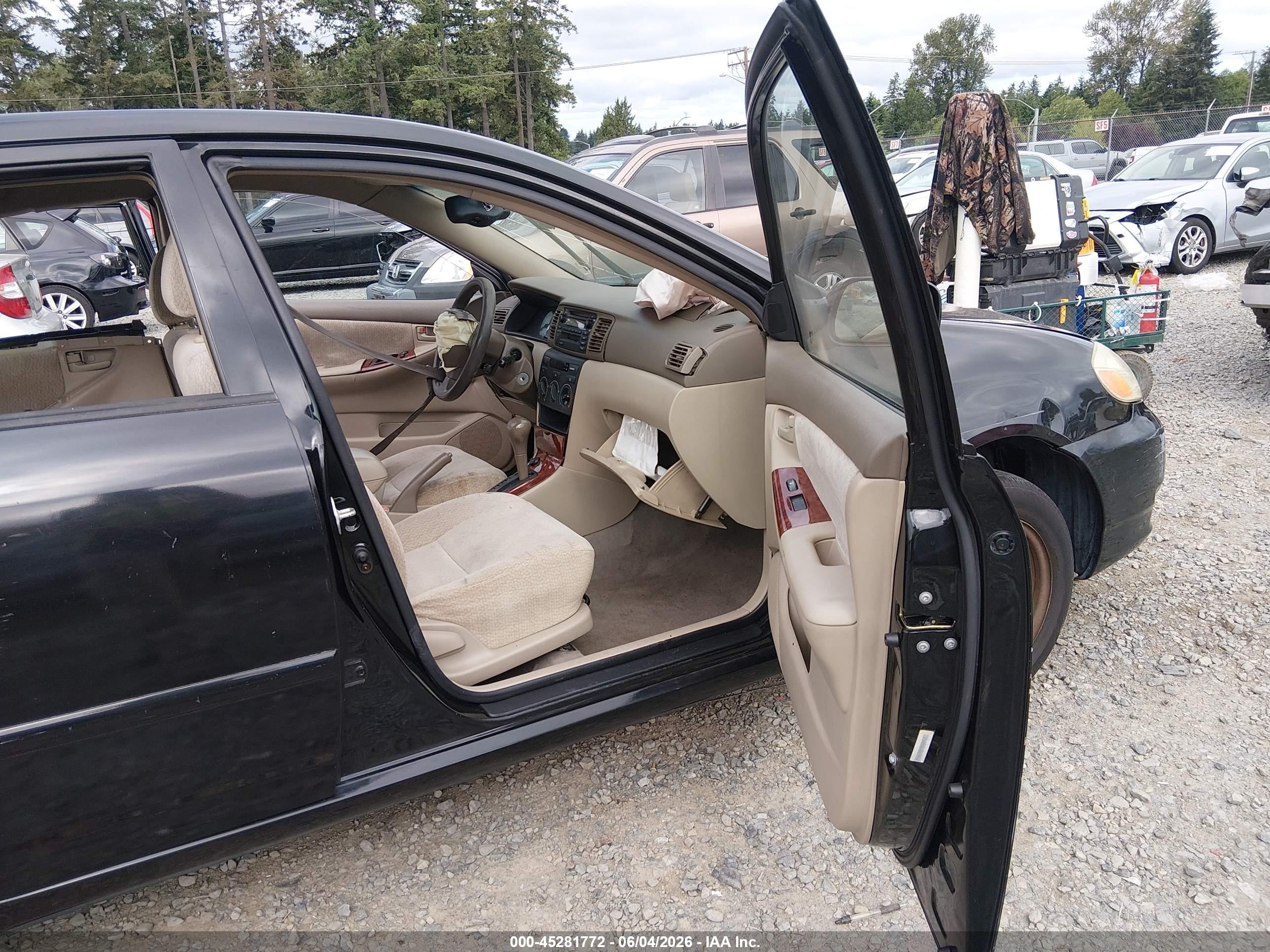 2003 Toyota Corolla Le Black vin: JTDBR32E430039042