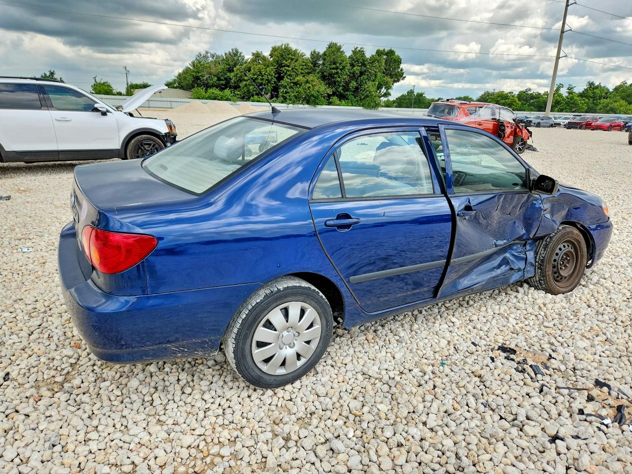 2003 Toyota Corolla Ce Blue vin: JTDBR32E430045312