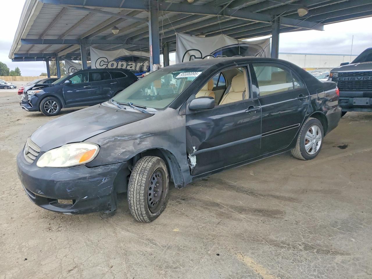 2003 Toyota Corolla Ce Black vin: JTDBR32E430049232