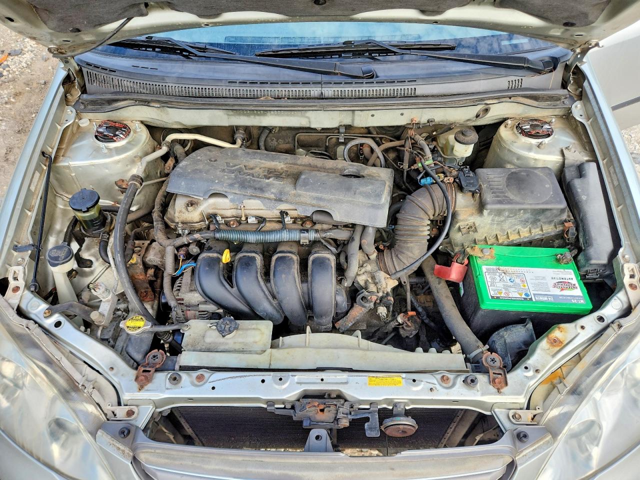 2003 Toyota Corolla Ce Silver vin: JTDBR32E432000116