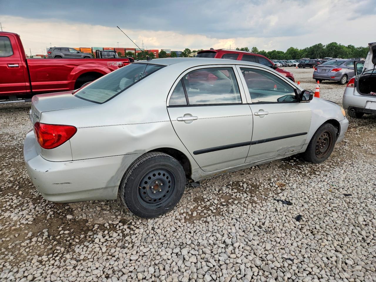 2004 Toyota Corolla Ce Silver vin: JTDBR32E442021422
