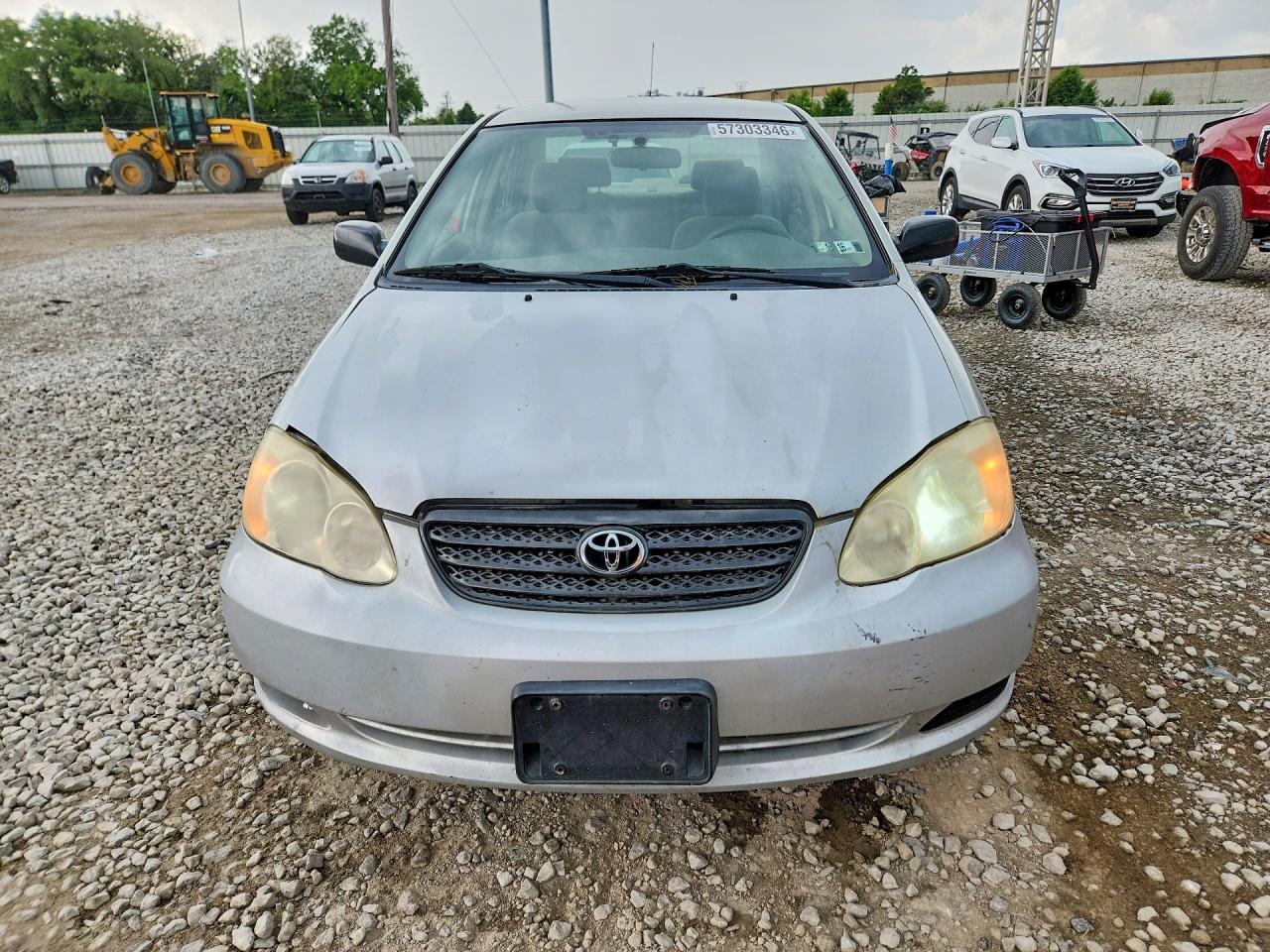 2004 Toyota Corolla Ce Silver vin: JTDBR32E442021422