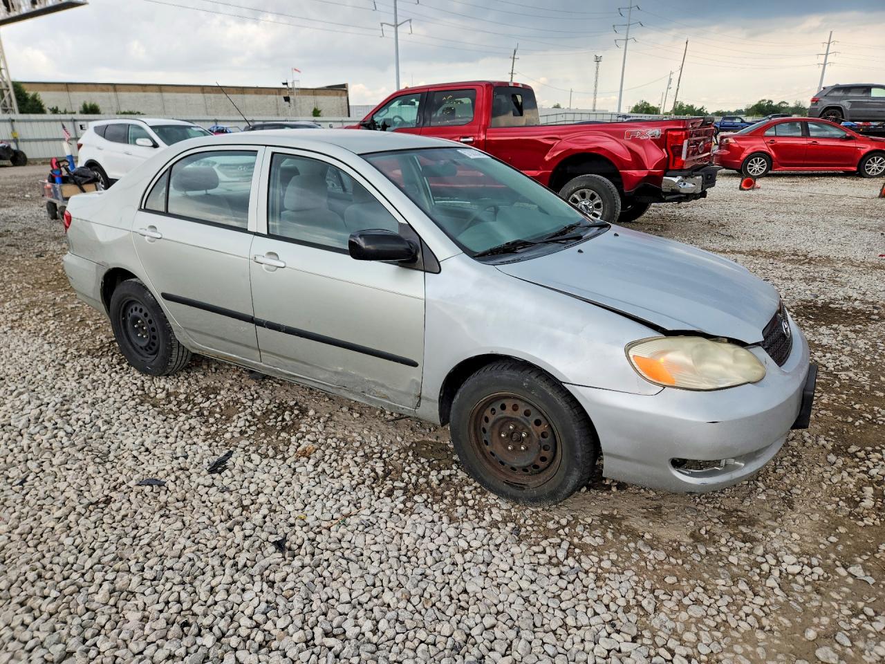 2004 Toyota Corolla Ce Silver vin: JTDBR32E442021422