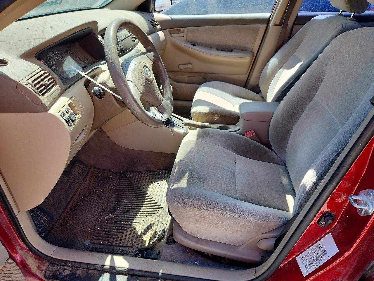 2004 Toyota Corolla Ce Maroon vin: JTDBR32E442021789