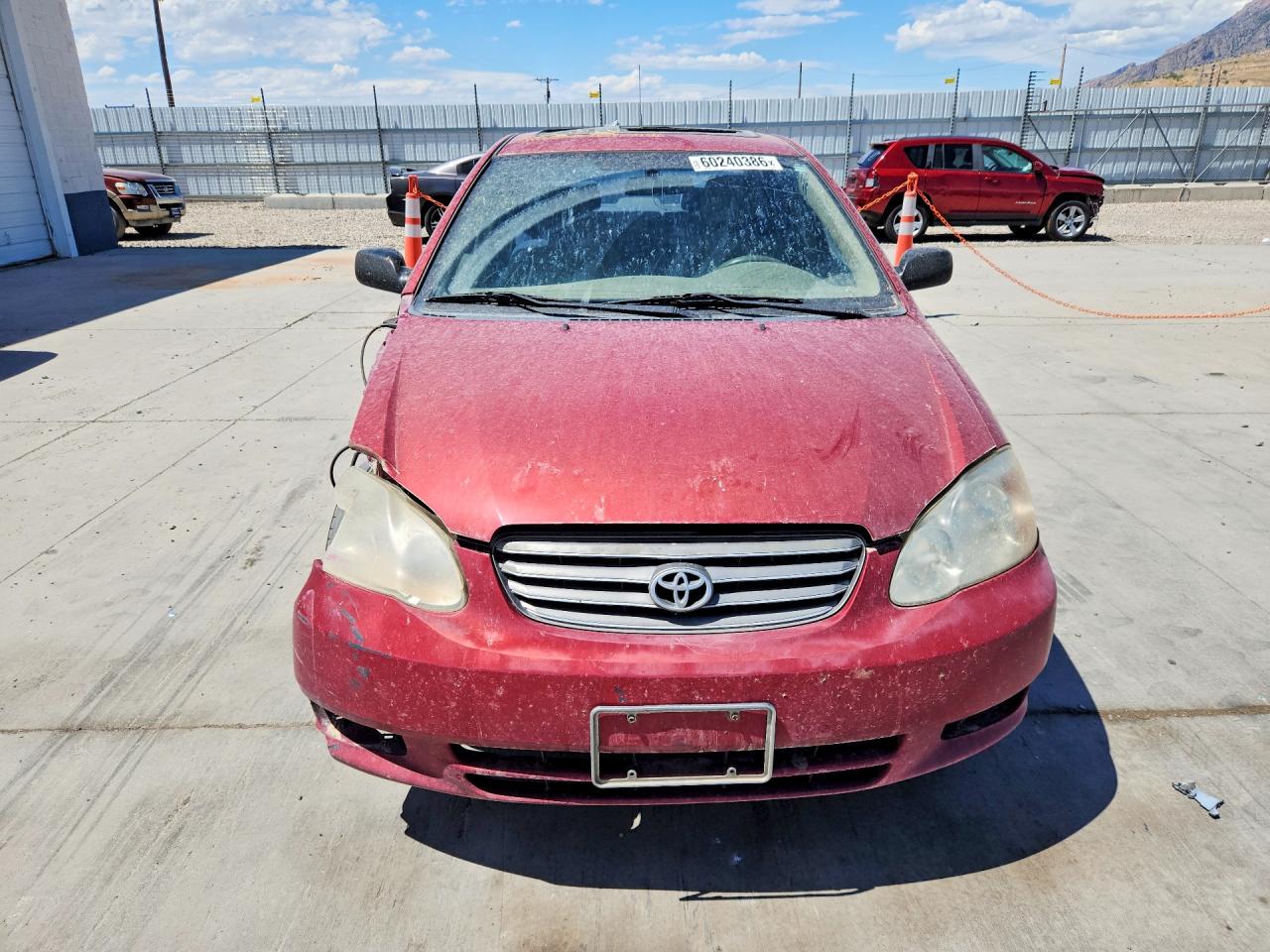 2004 Toyota Corolla Ce Maroon vin: JTDBR32E442021789