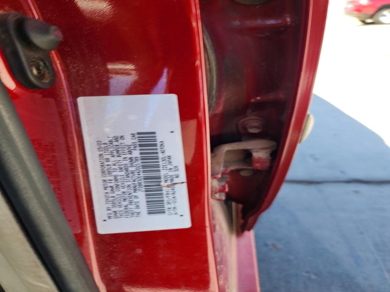 2004 Toyota Corolla Ce Maroon vin: JTDBR32E442021789
