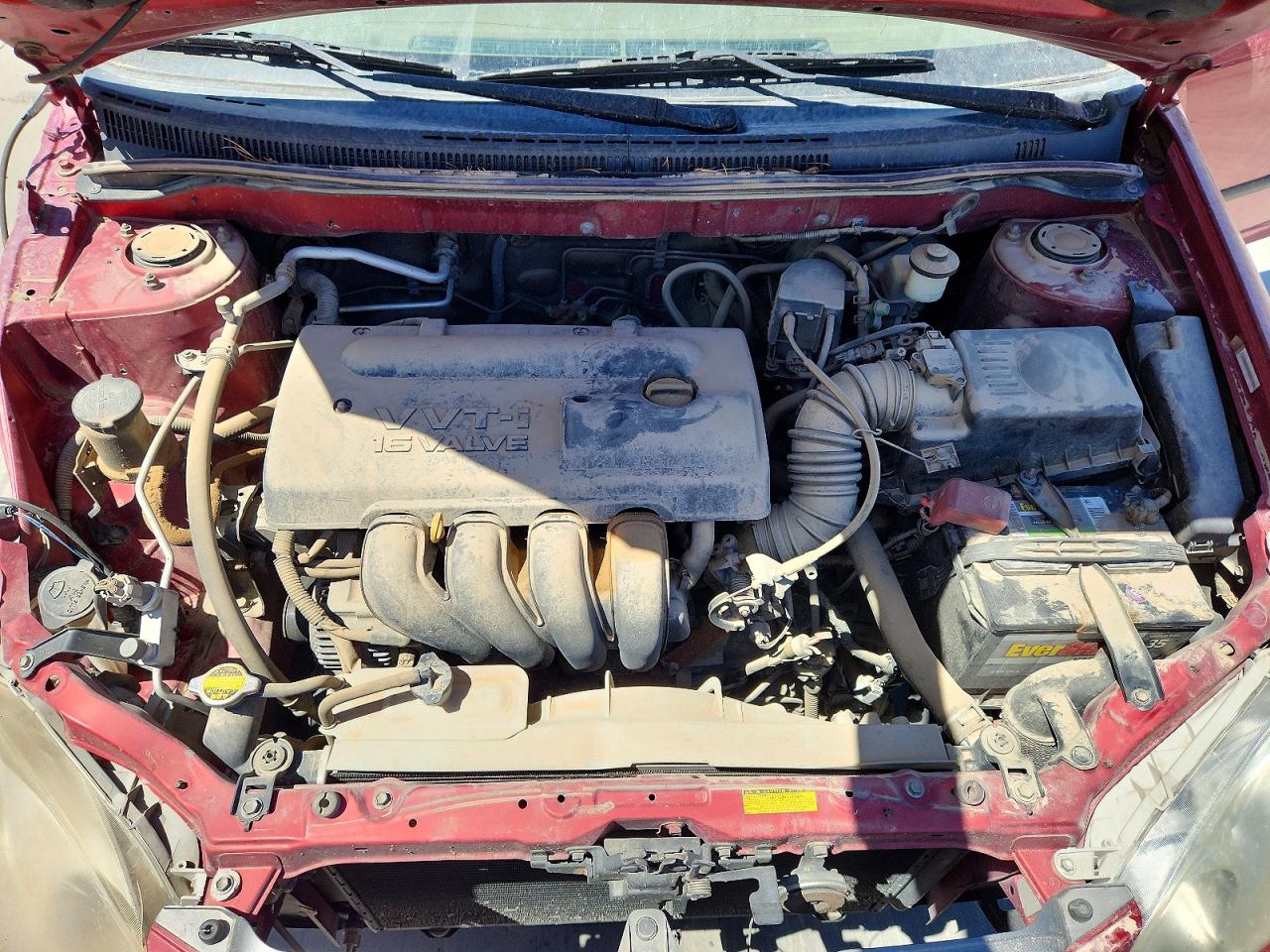 2004 Toyota Corolla Ce Maroon vin: JTDBR32E442021789