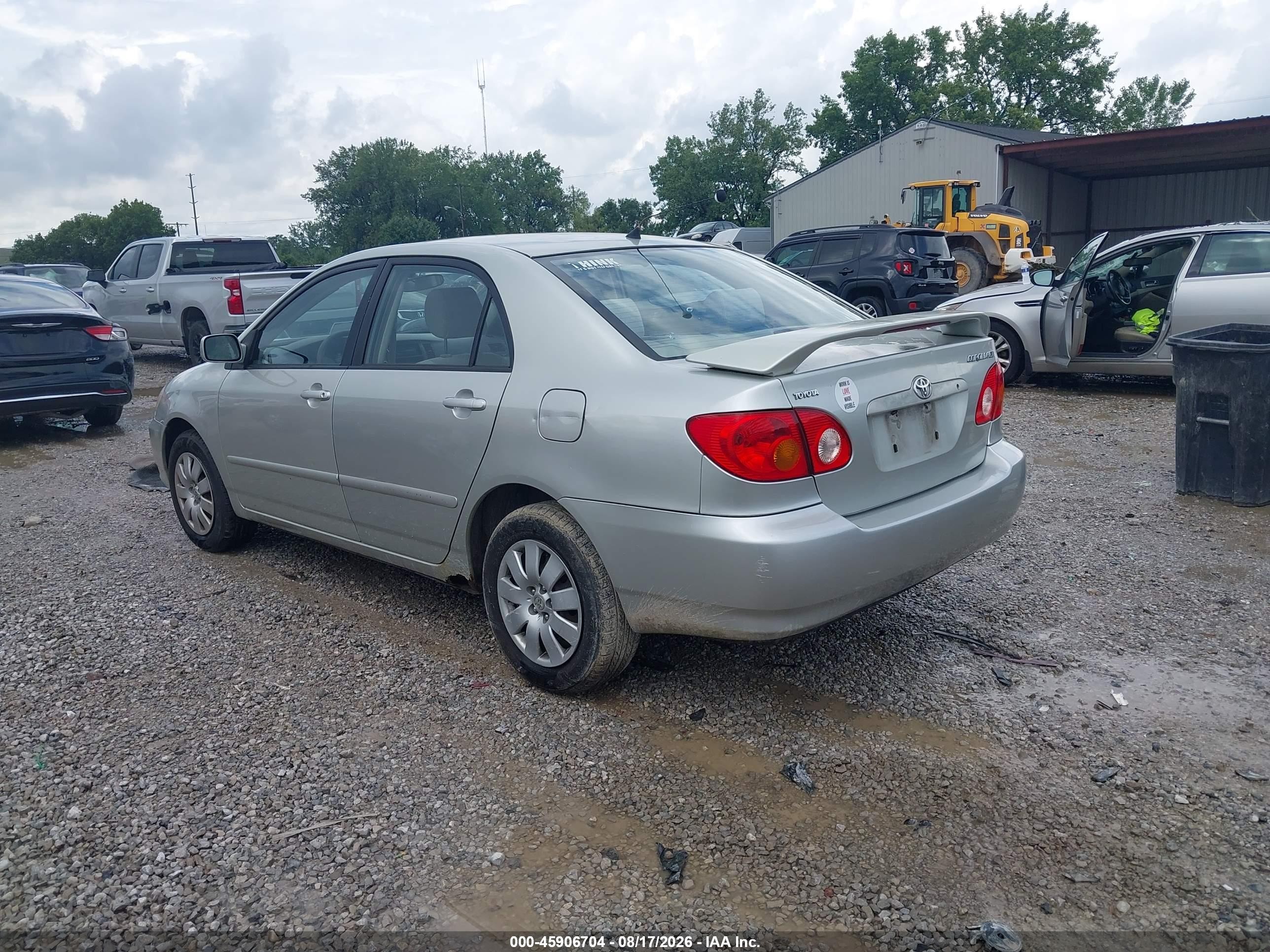 2004 Toyota Corolla Le Gray vin: JTDBR32E442034008