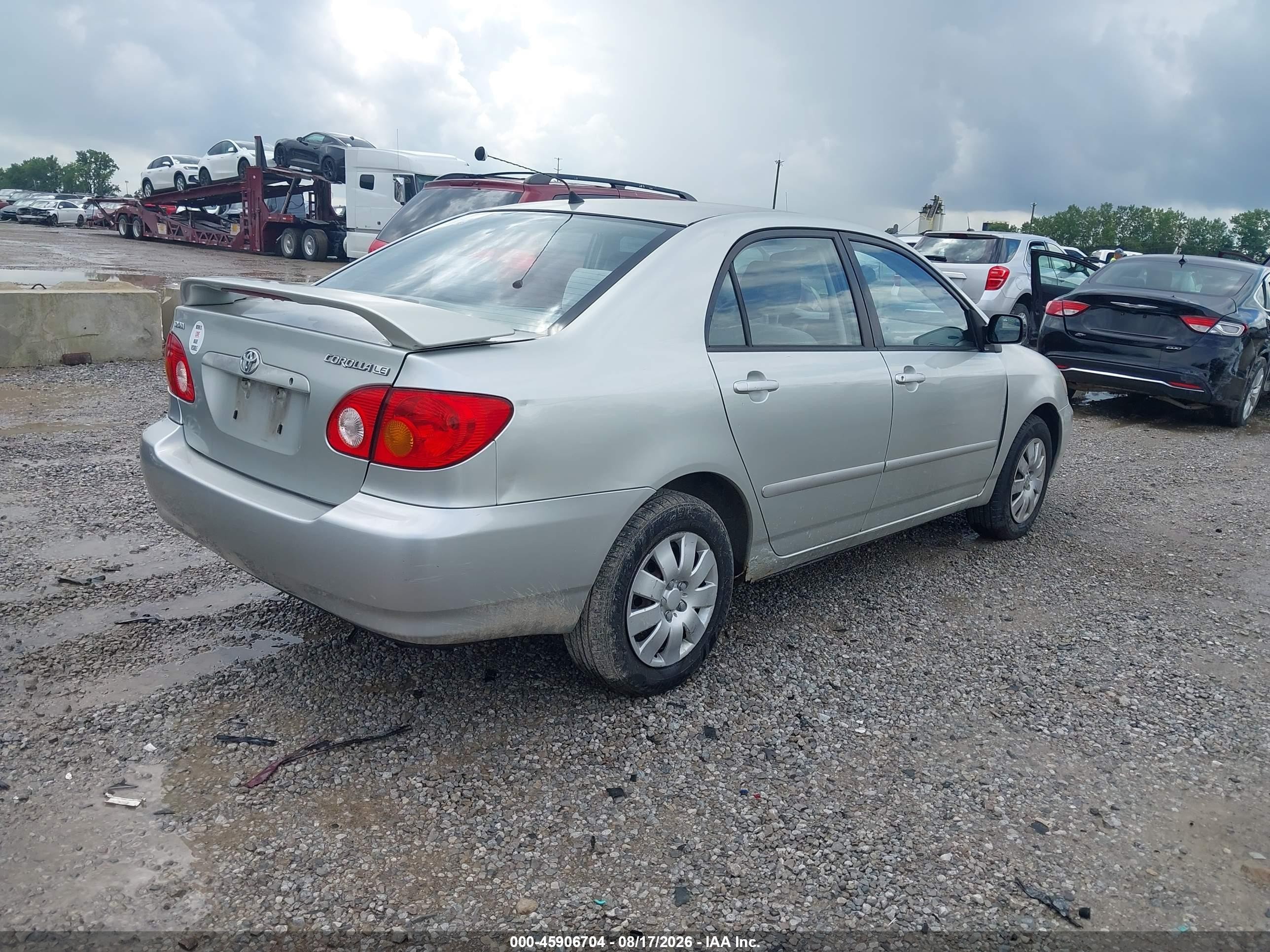 2004 Toyota Corolla Le Gray vin: JTDBR32E442034008