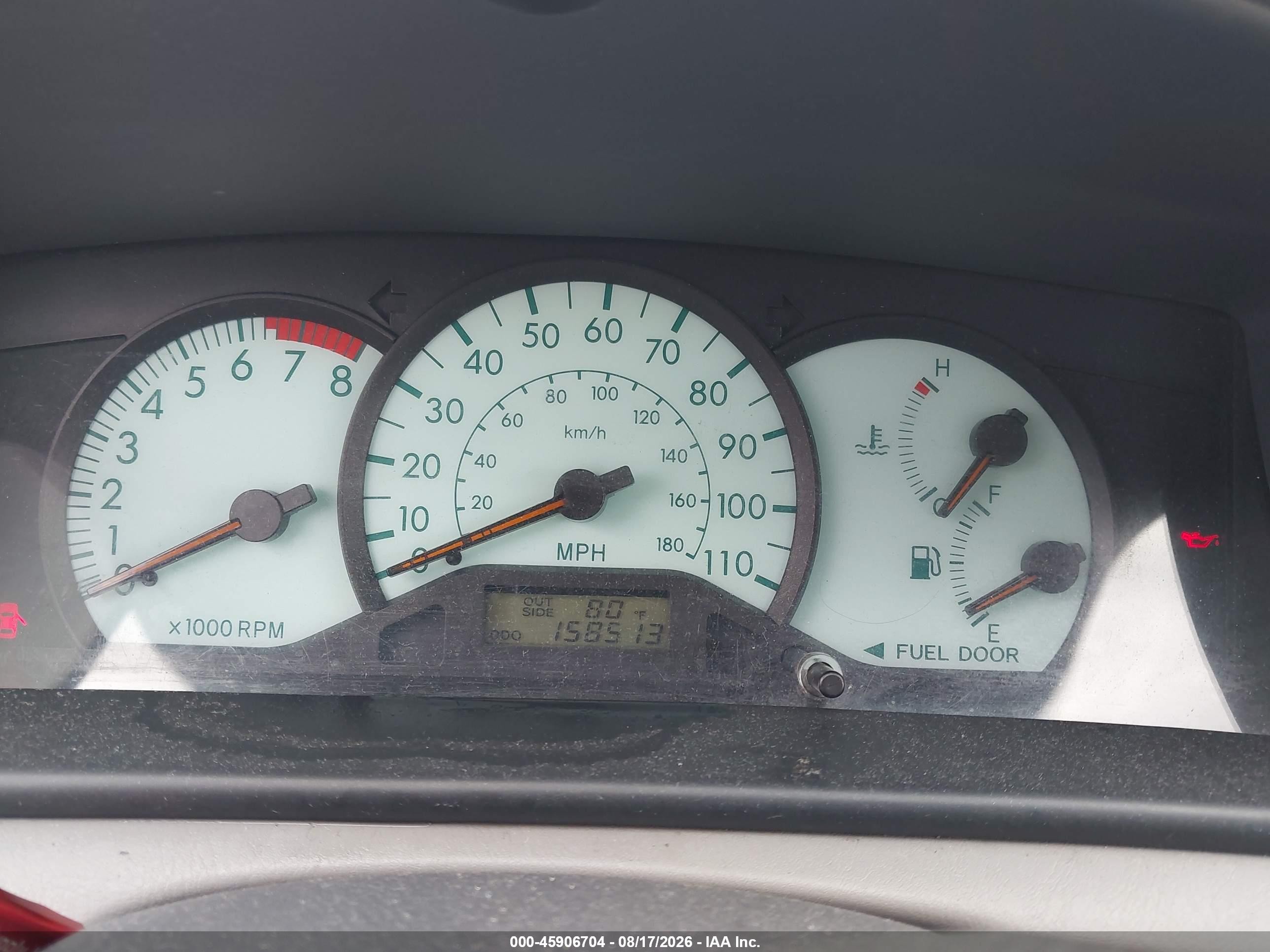 2004 Toyota Corolla Le Gray vin: JTDBR32E442034008