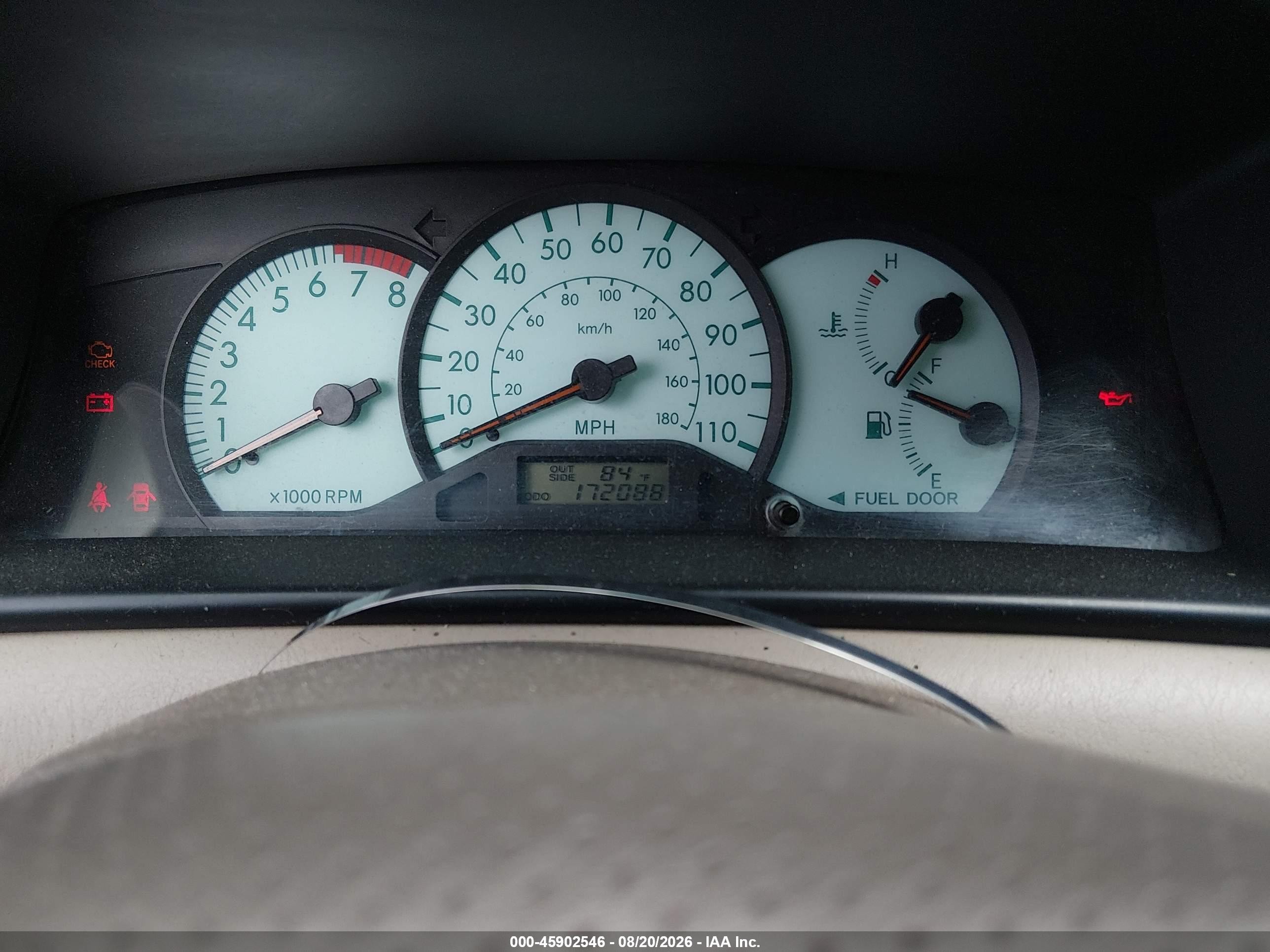 2004 Toyota Corolla Le Red vin: JTDBR32E442036793