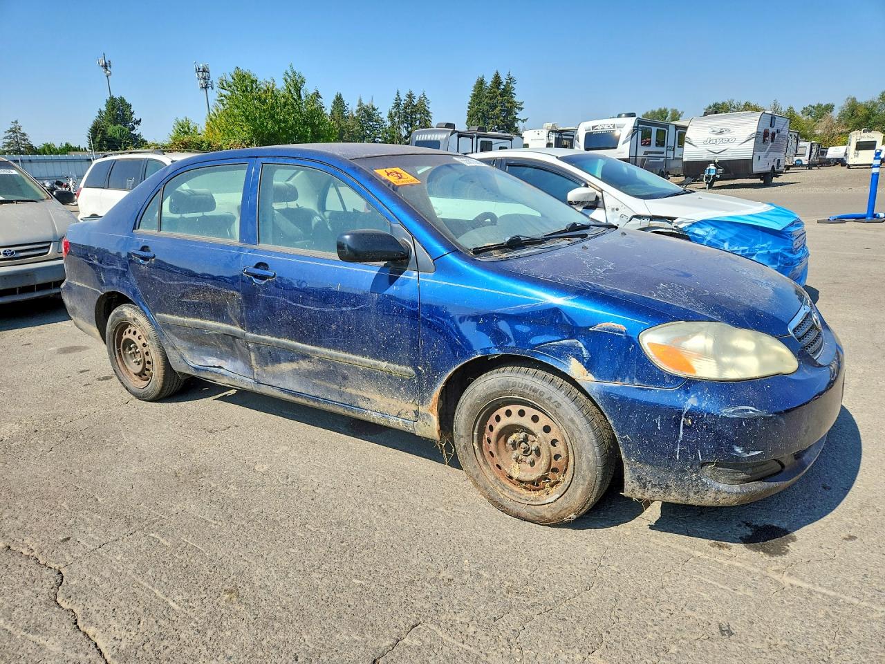 2006 Toyota Corolla Ce Blue vin: JTDBR32E460061398