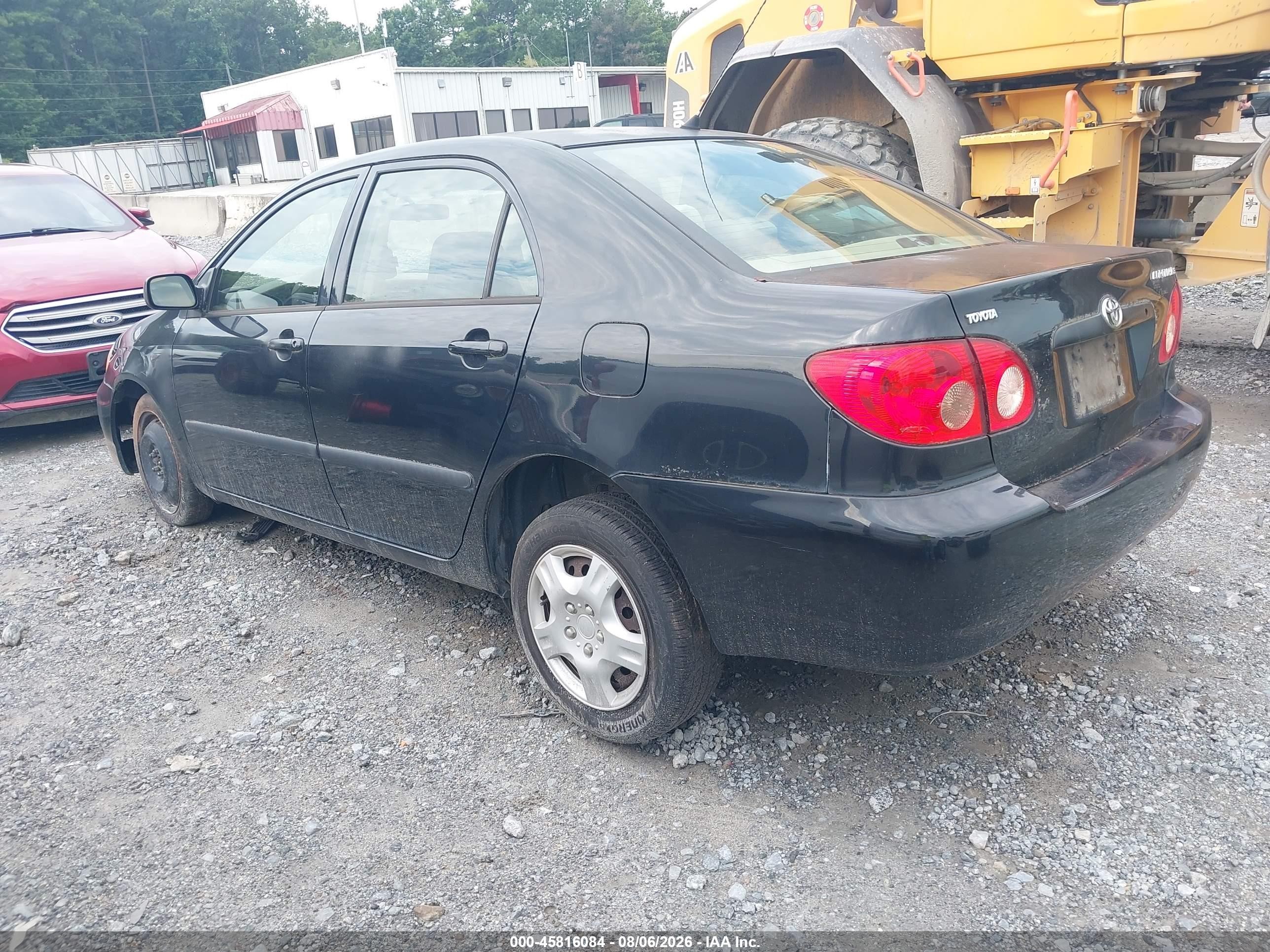 2006 Toyota Corolla Ce Black vin: JTDBR32E460072854