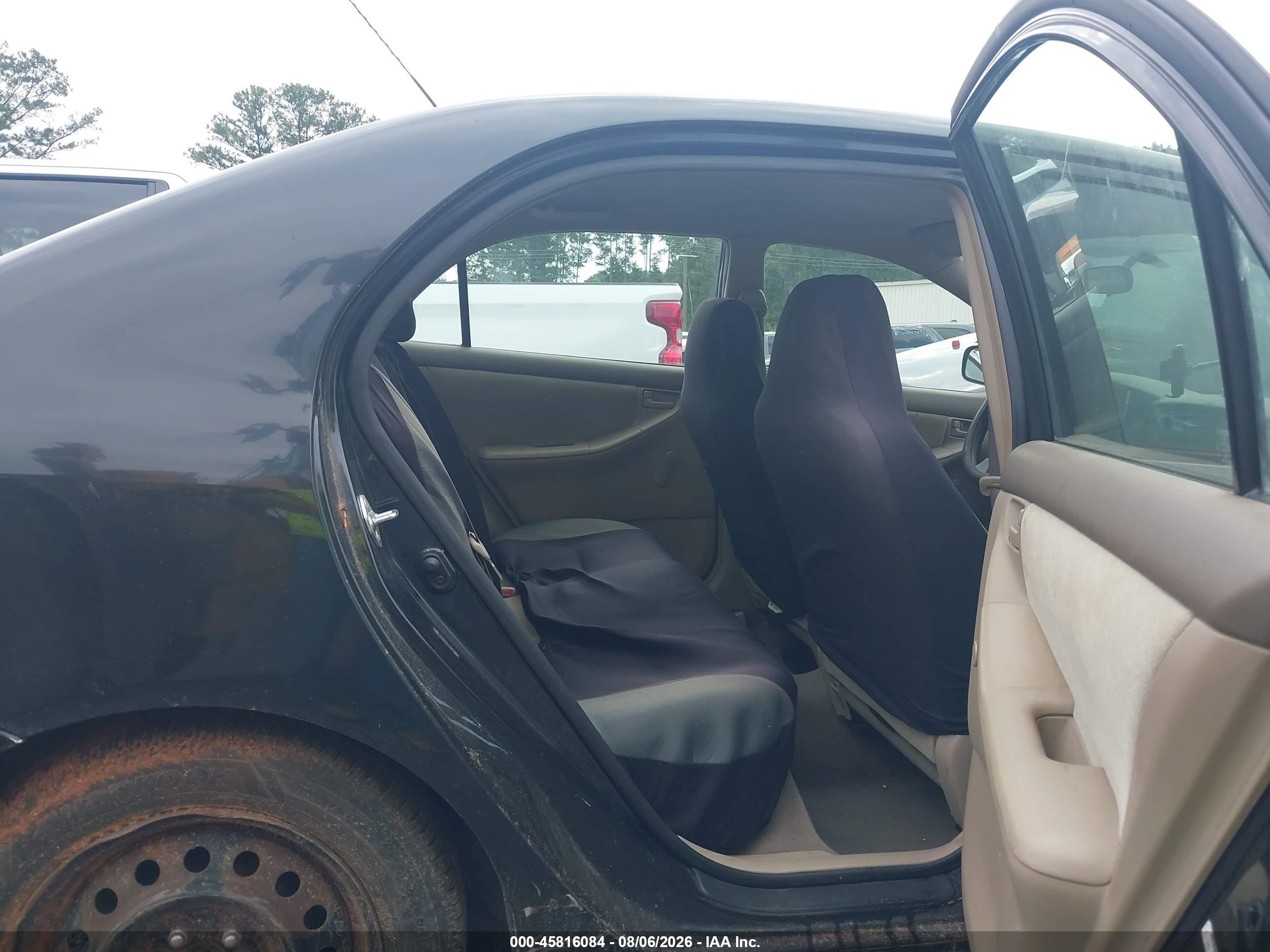 2006 Toyota Corolla Ce Black vin: JTDBR32E460072854