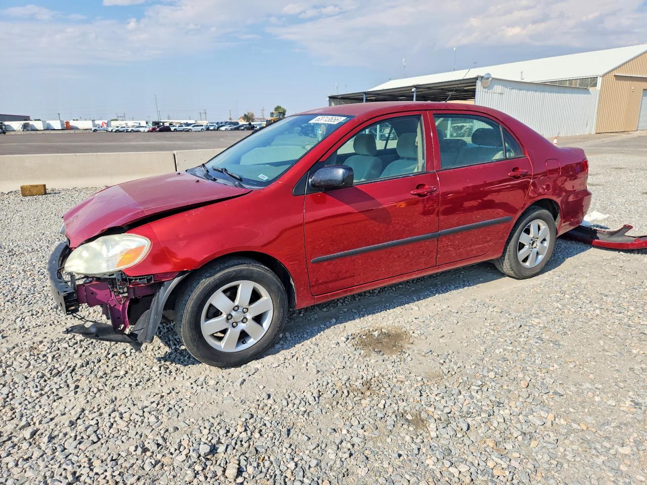 2006 Toyota Corolla Ce Red vin: JTDBR32E460082171