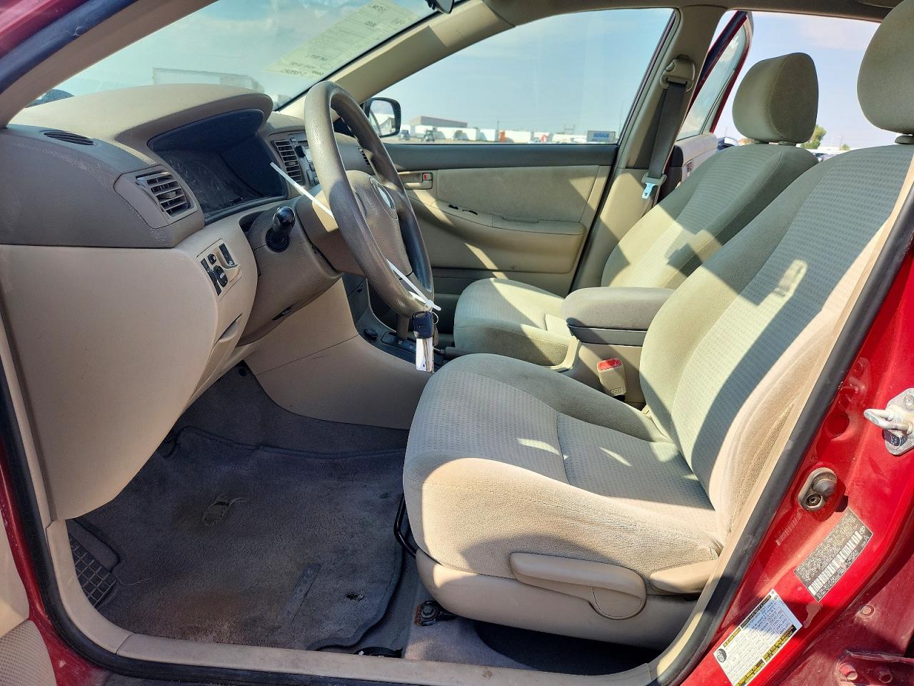 2006 Toyota Corolla Ce Red vin: JTDBR32E460082171