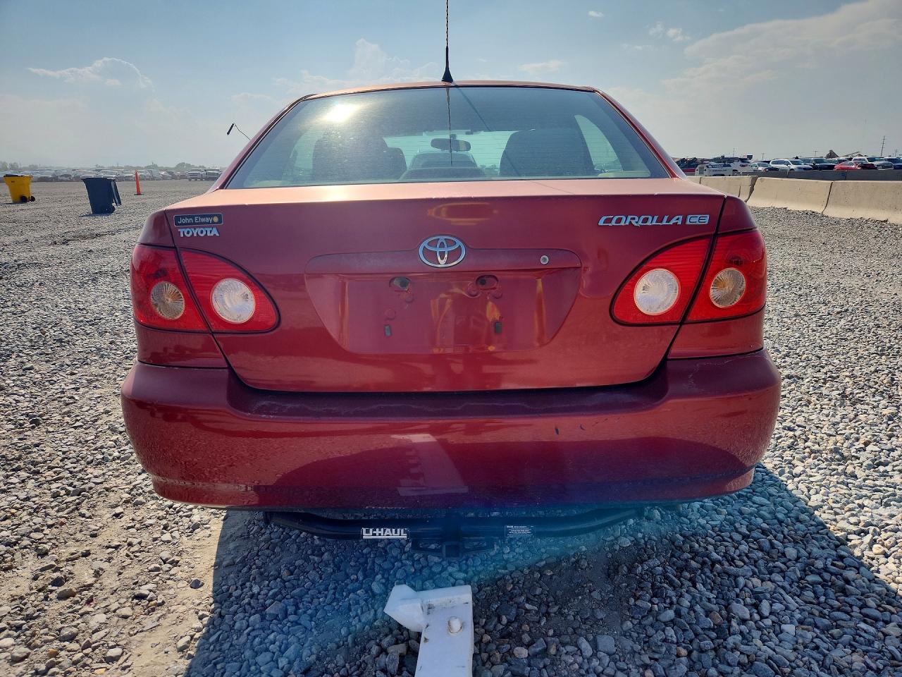 2006 Toyota Corolla Ce Red vin: JTDBR32E460082171