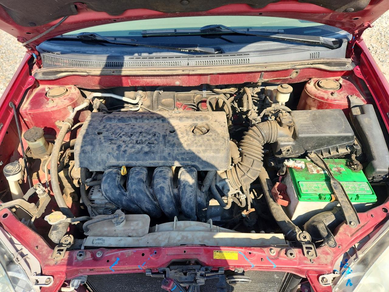 2006 Toyota Corolla Ce Red vin: JTDBR32E460082171