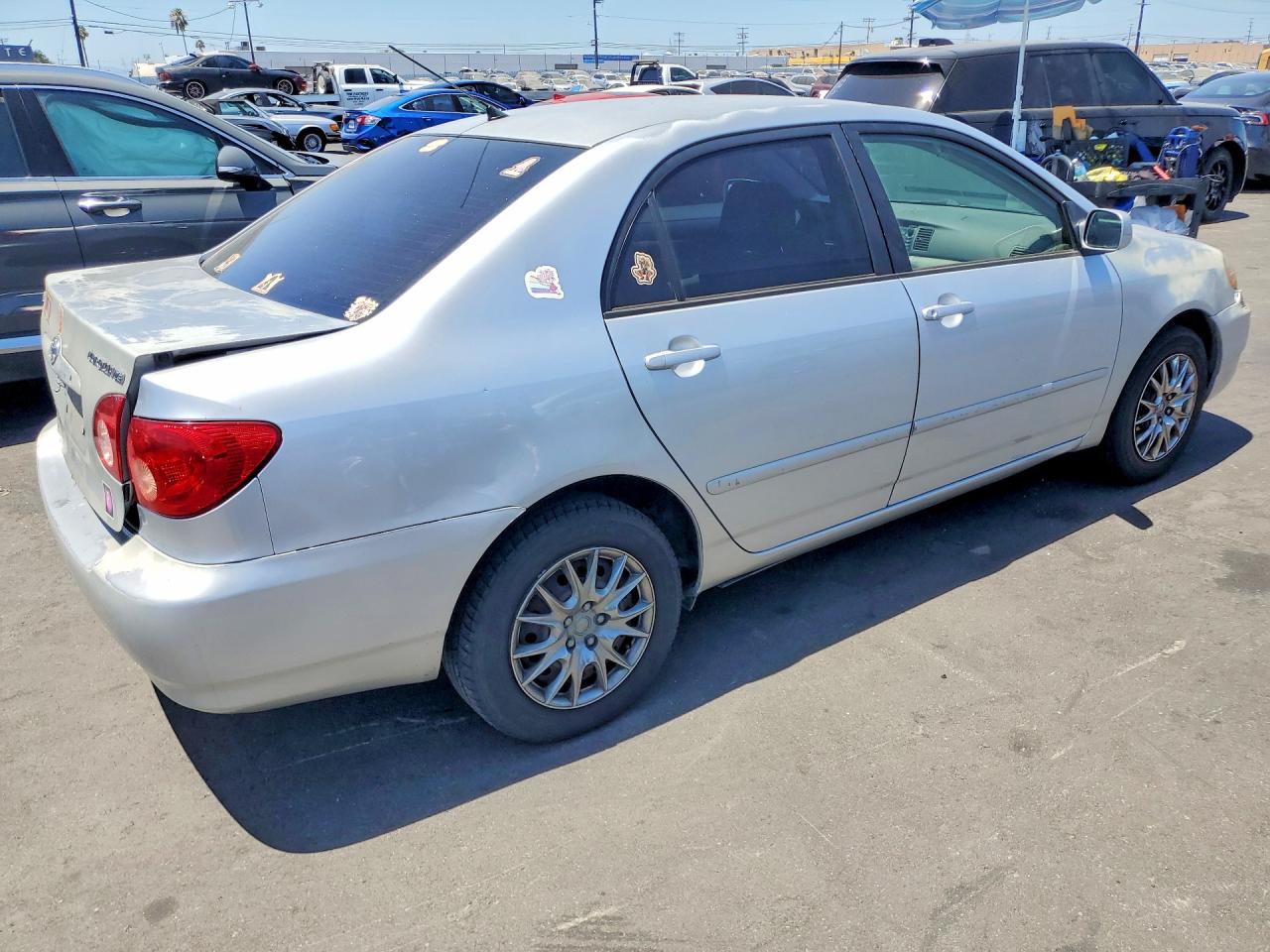 2006 Toyota Corolla Le Silver vin: JTDBR32E460090156