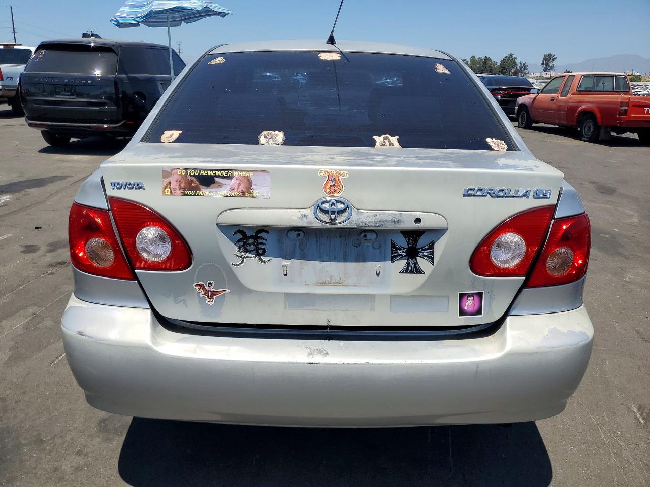 2006 Toyota Corolla Le Silver vin: JTDBR32E460090156