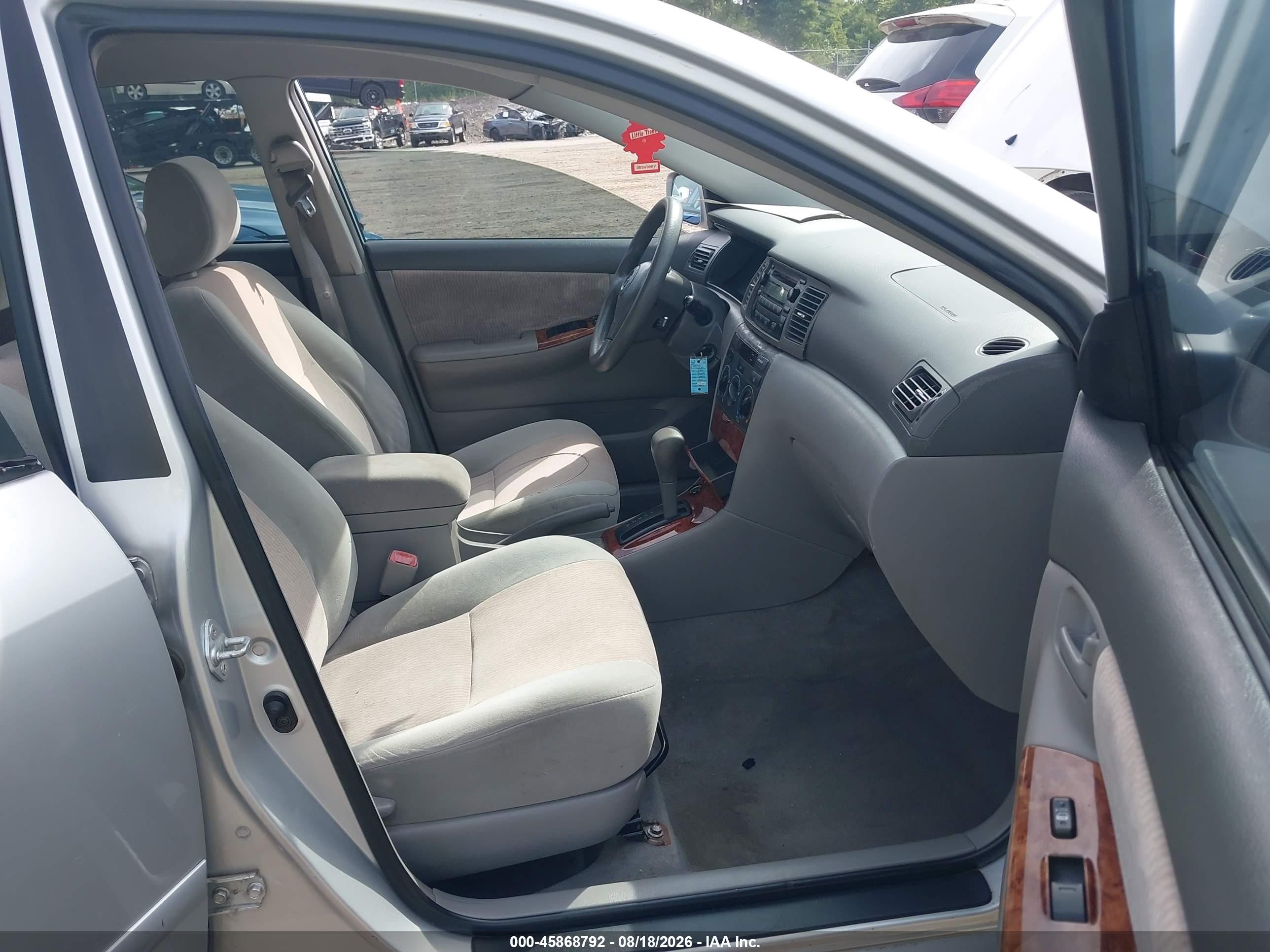 2006 Toyota Corolla Le Silver vin: JTDBR32E460096393