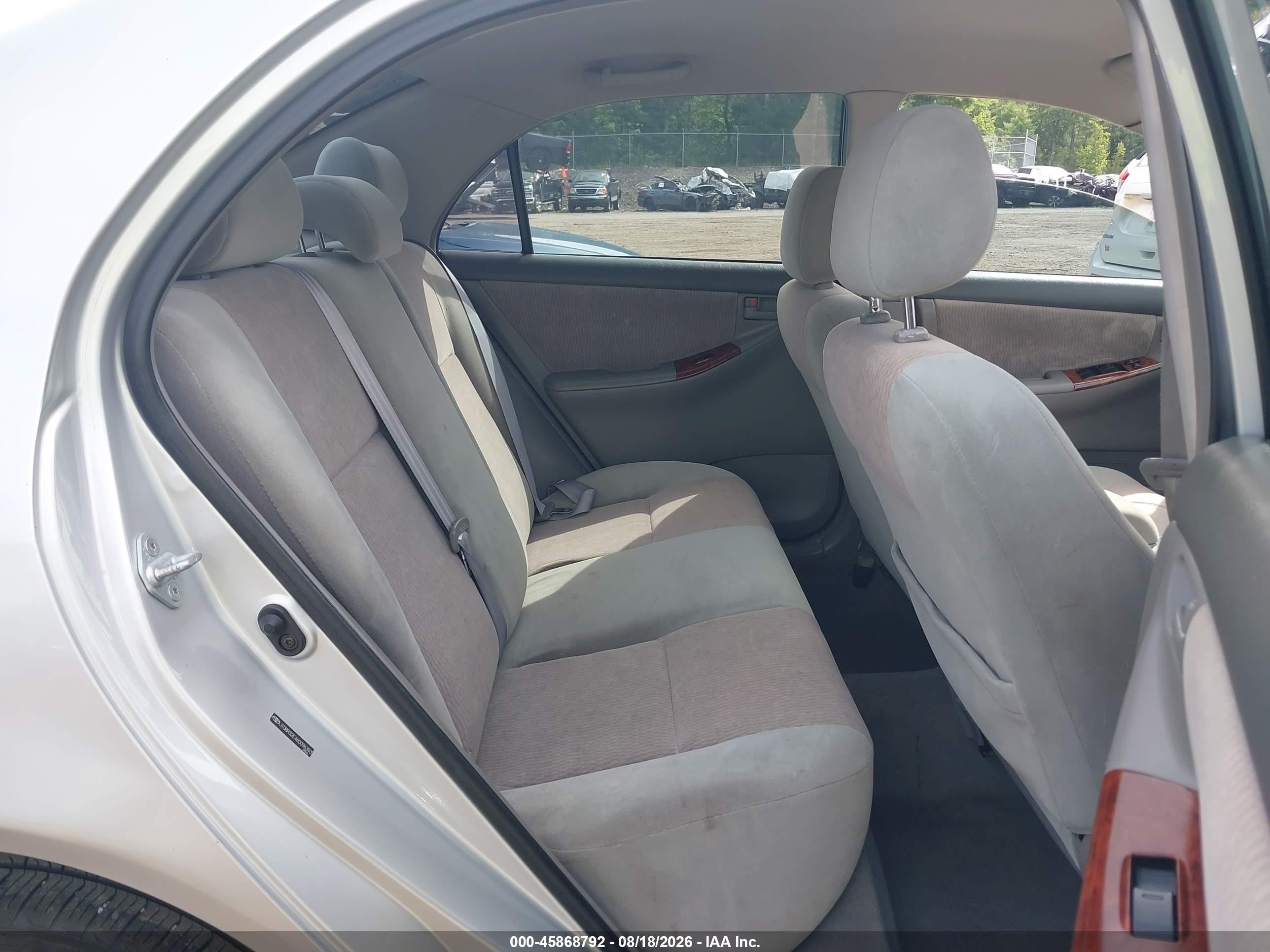 2006 Toyota Corolla Le Silver vin: JTDBR32E460096393