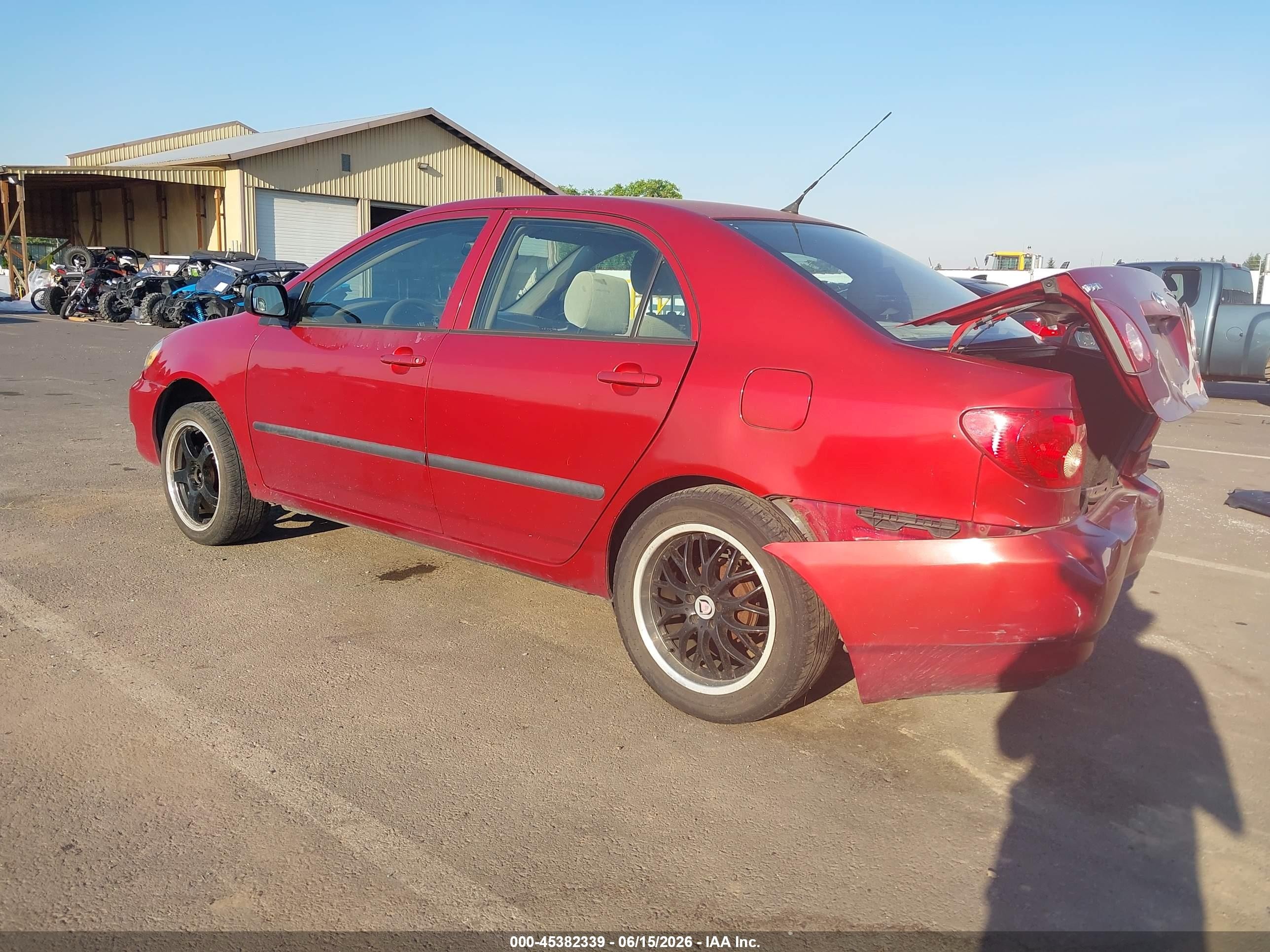 2007 Toyota Corolla Ce Красный vin: JTDBR32E470102615