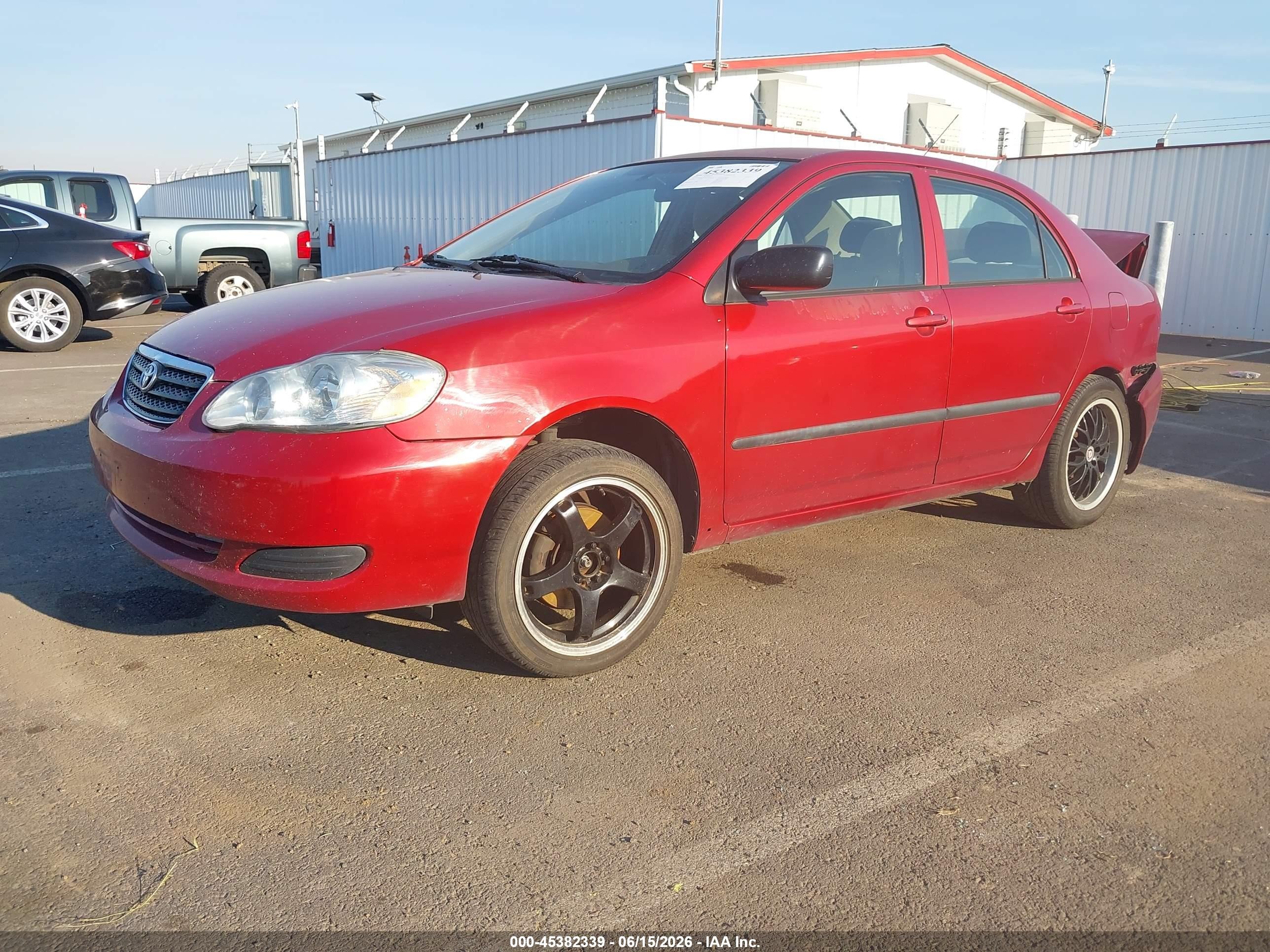 2007 Toyota Corolla Ce Красный vin: JTDBR32E470102615