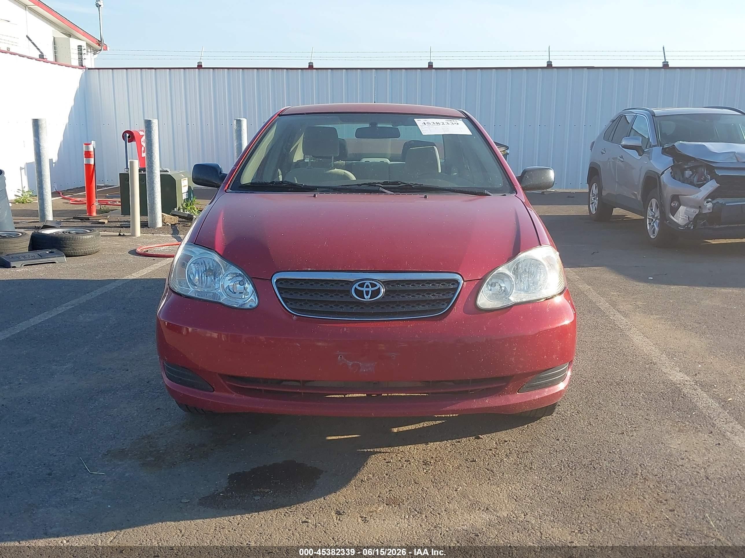 2007 Toyota Corolla Ce Красный vin: JTDBR32E470102615