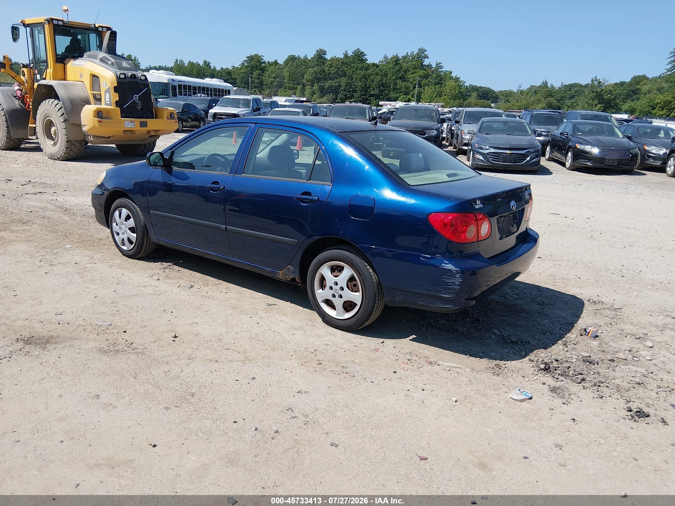 2007 Toyota Corolla Ce Navy vin: JTDBR32E470103800
