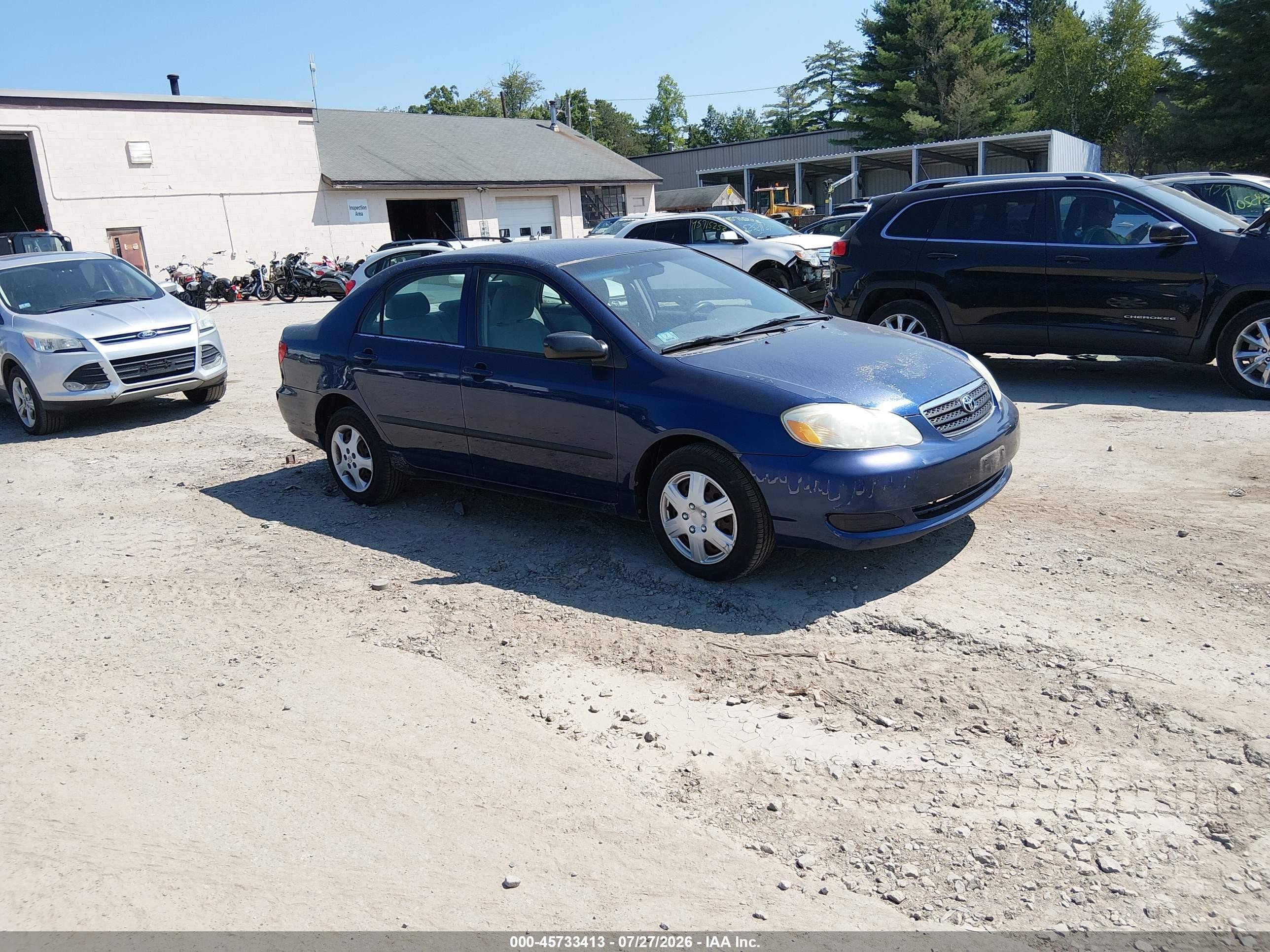 2007 Toyota Corolla Ce Navy vin: JTDBR32E470103800