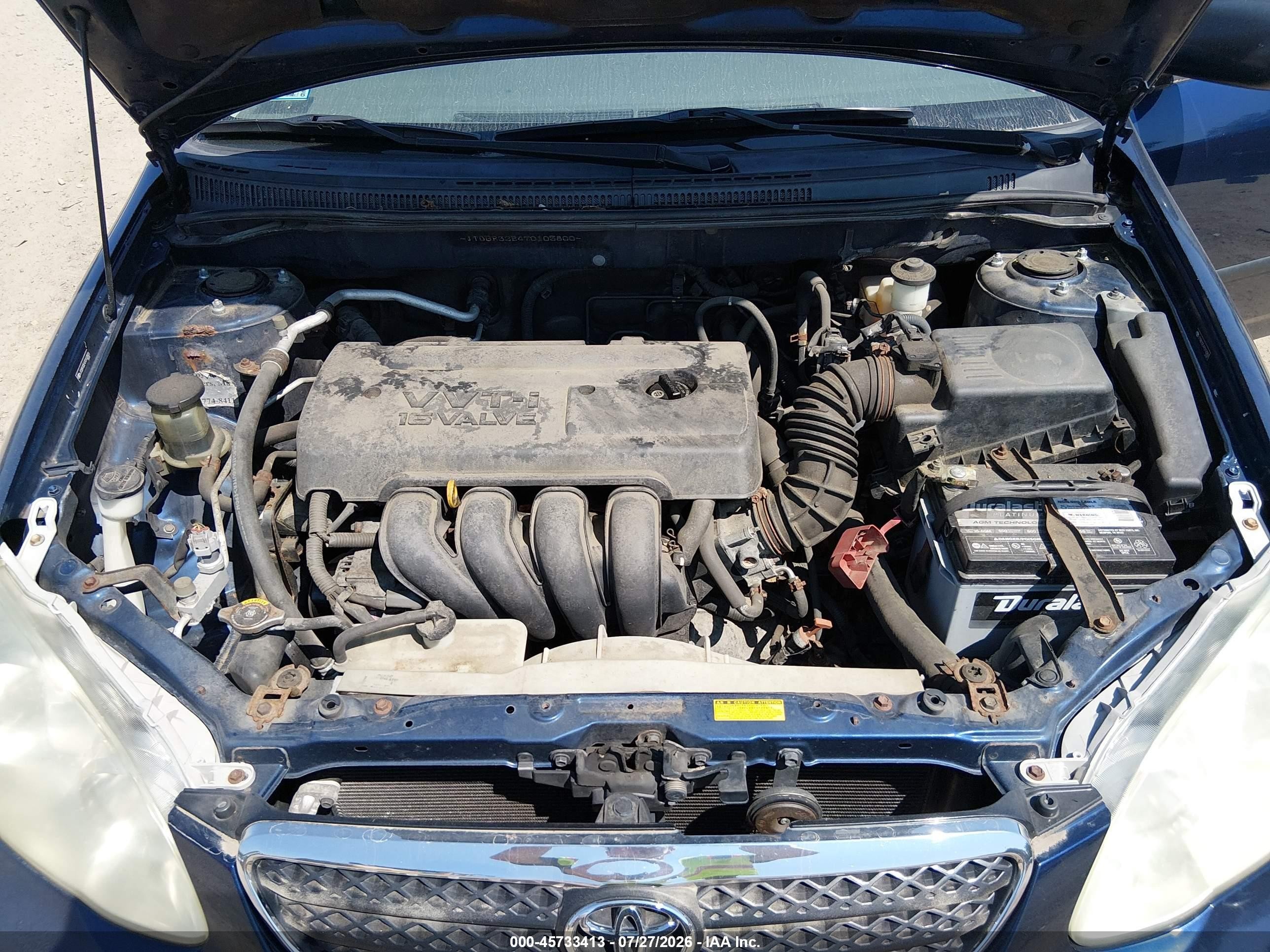 2007 Toyota Corolla Ce Navy vin: JTDBR32E470103800