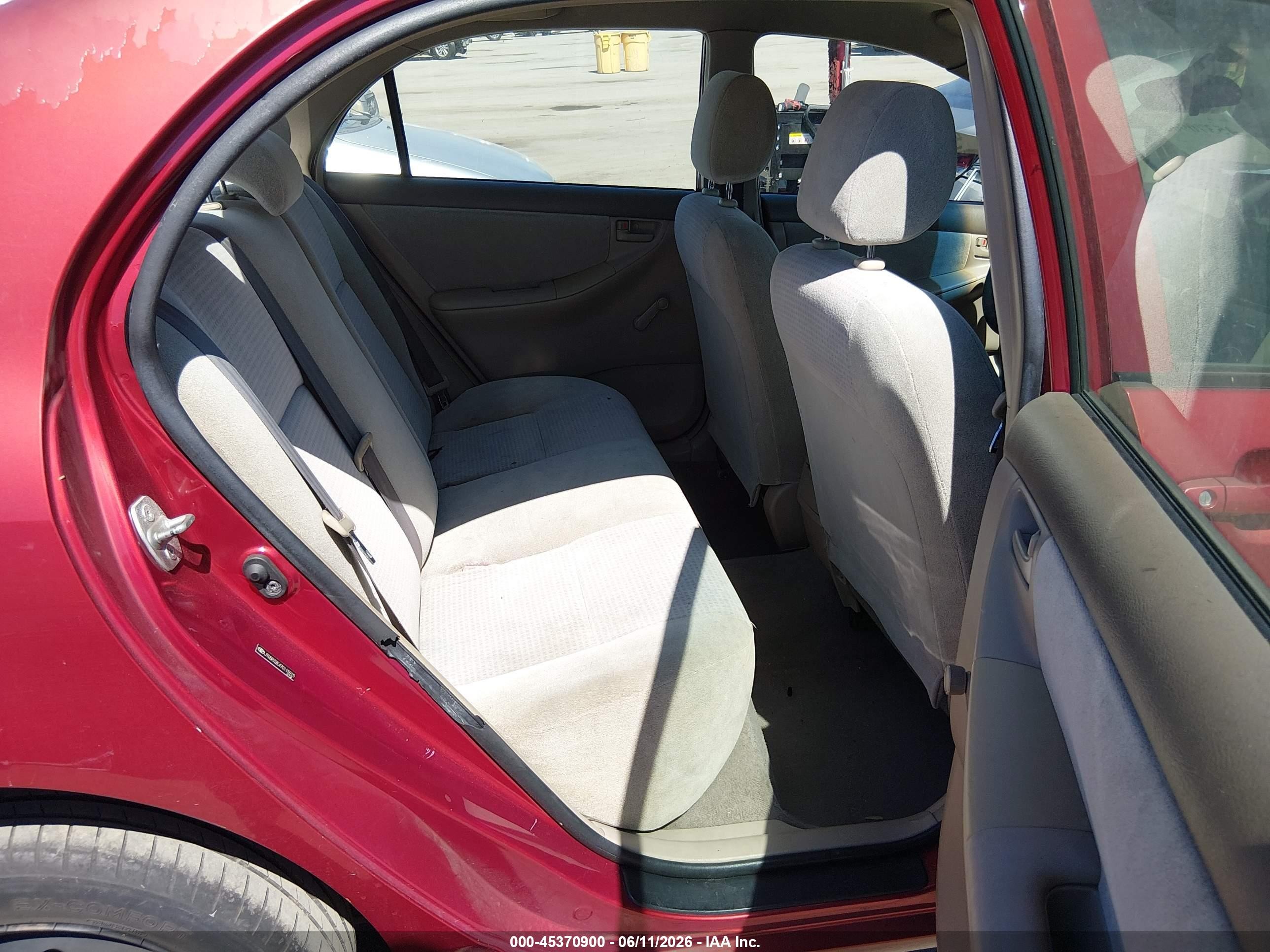 2007 Toyota Corolla Ce Red vin: JTDBR32E470115915