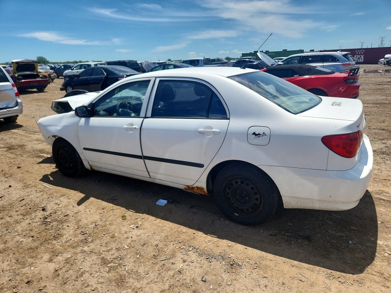 2003 Toyota Corolla Ce White vin: JTDBR32E530028177
