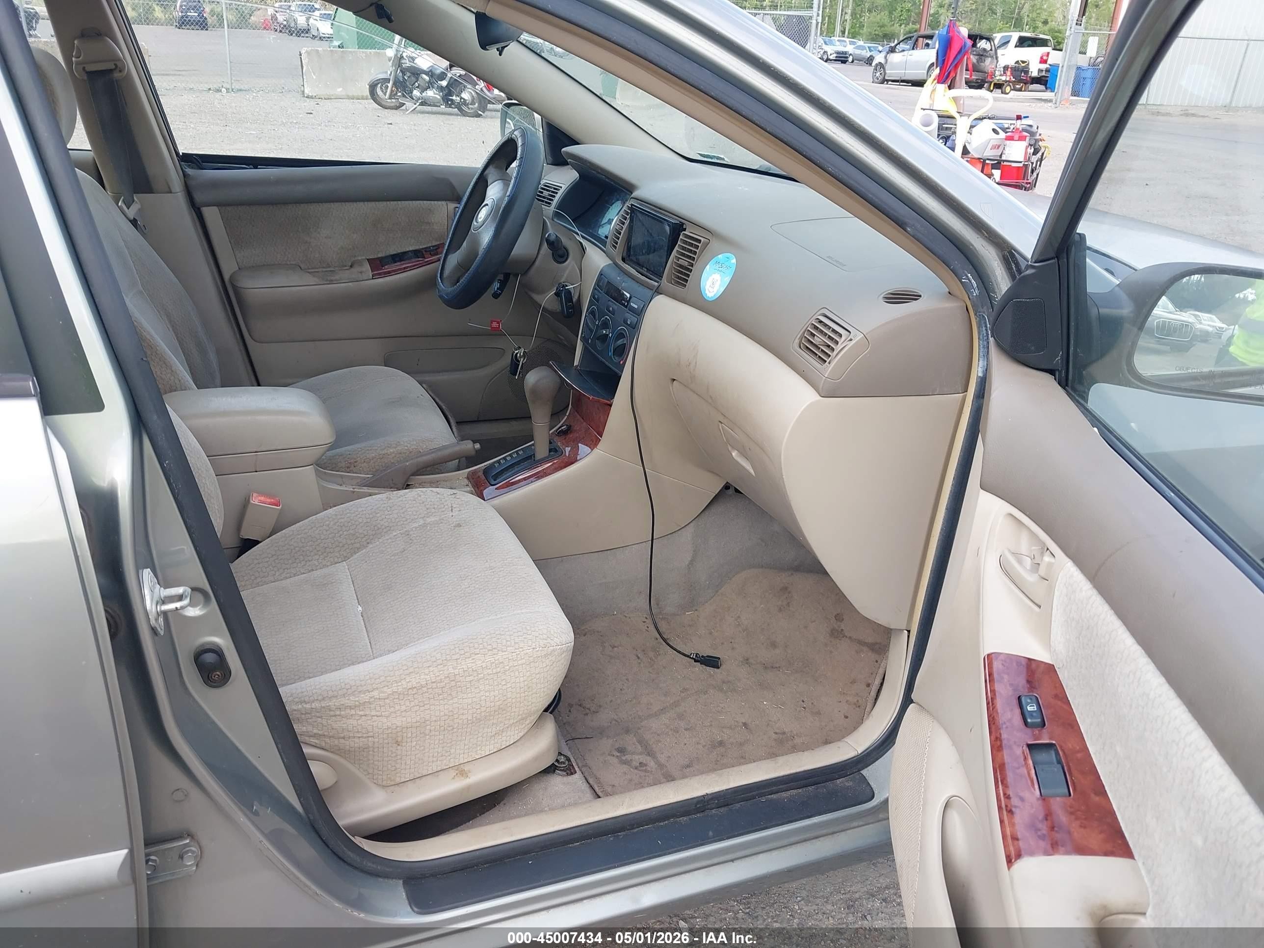 2003 Toyota Corolla Ce/le Gray vin: JTDBR32E530040197