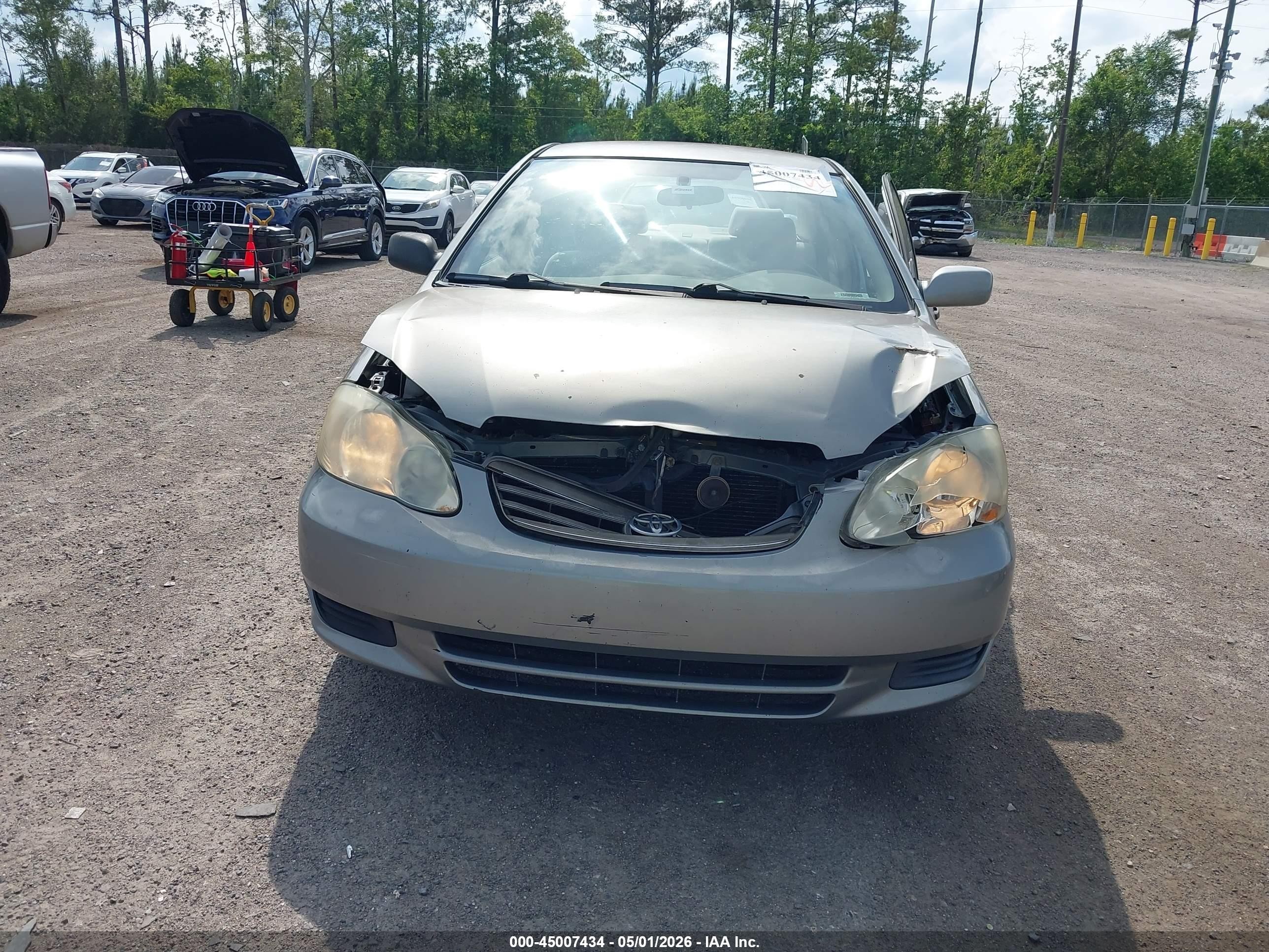 2003 Toyota Corolla Ce/le Gray vin: JTDBR32E530040197