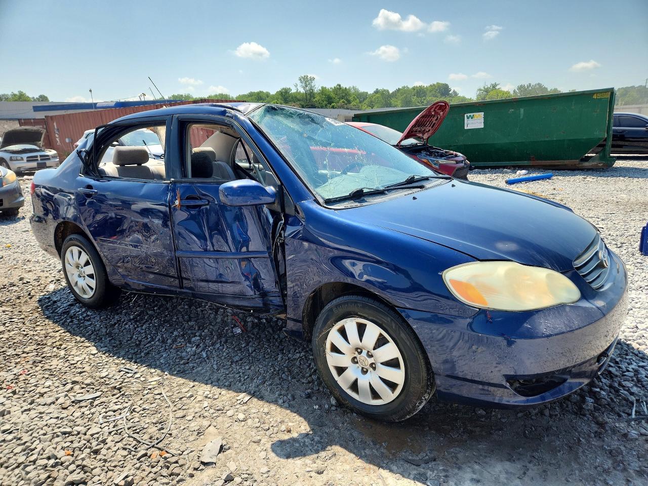 2003 Toyota Corolla Le Blue vin: JTDBR32E530046050
