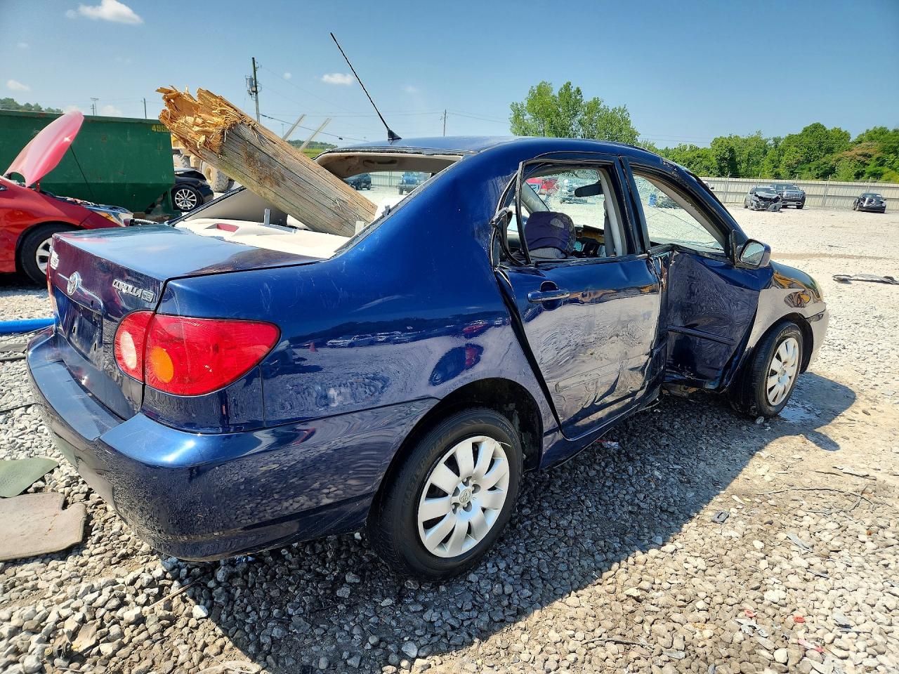2003 Toyota Corolla Le Blue vin: JTDBR32E530046050