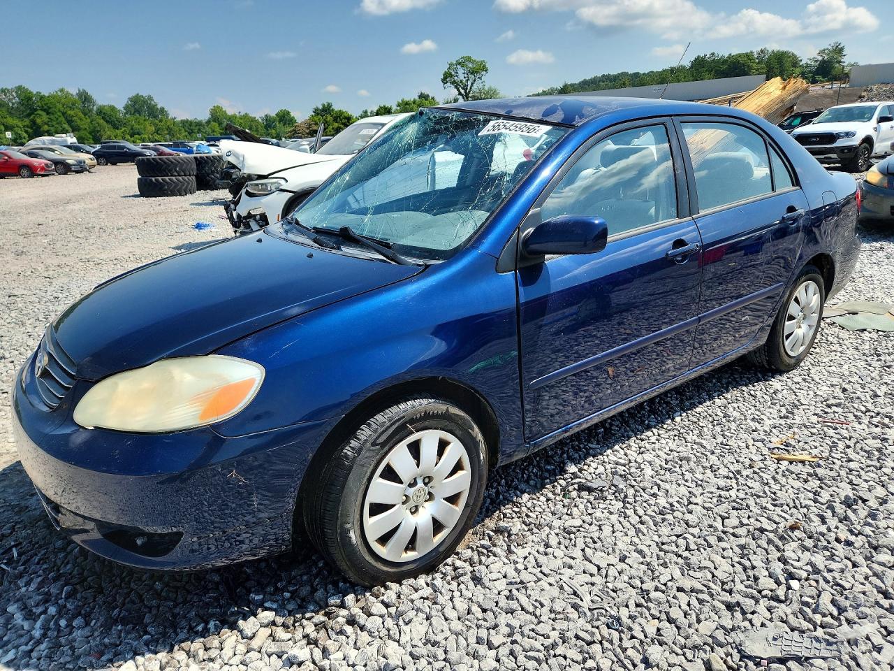 2003 Toyota Corolla Le Blue vin: JTDBR32E530046050