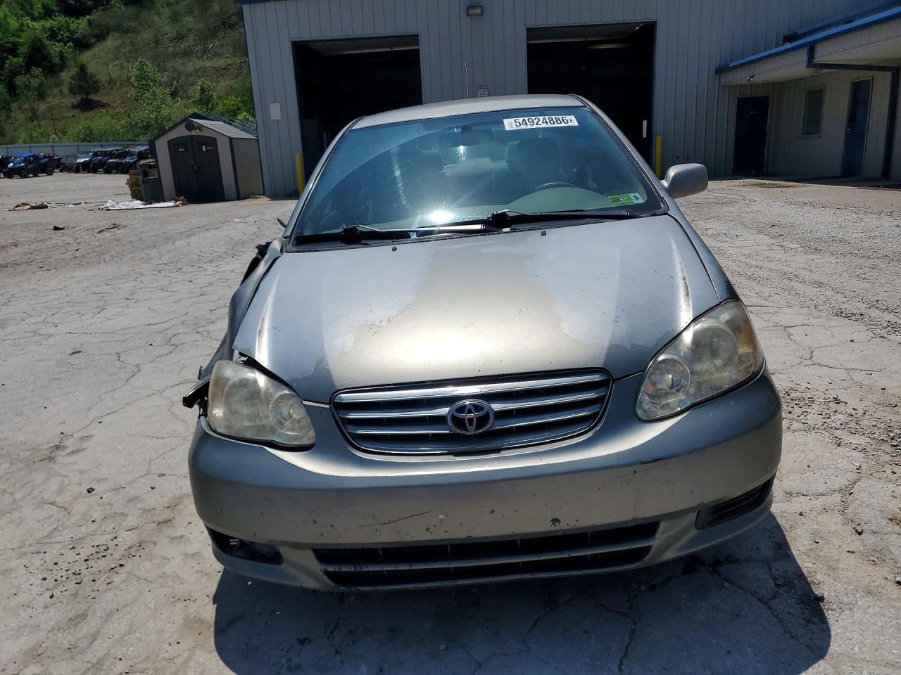 2003 Toyota Corolla Le Gray vin: JTDBR32E532008726