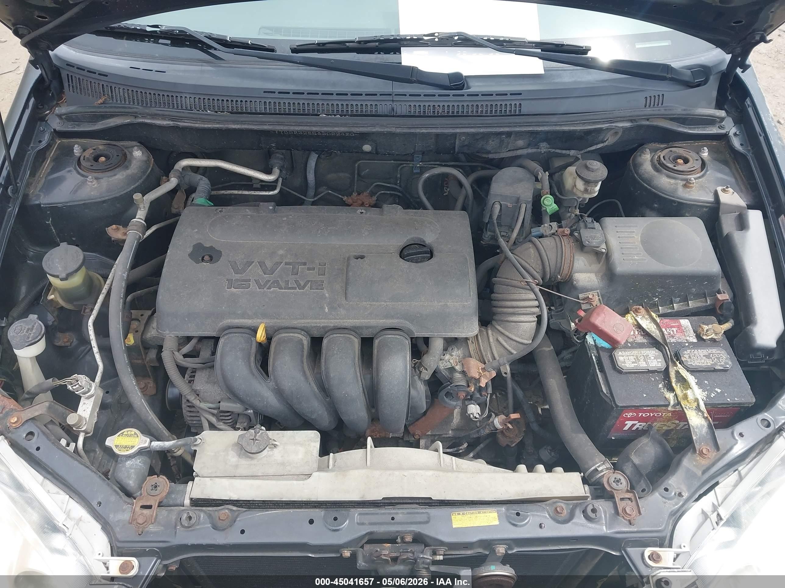 2004 Toyota Corolla Le Черный vin: JTDBR32E542022420