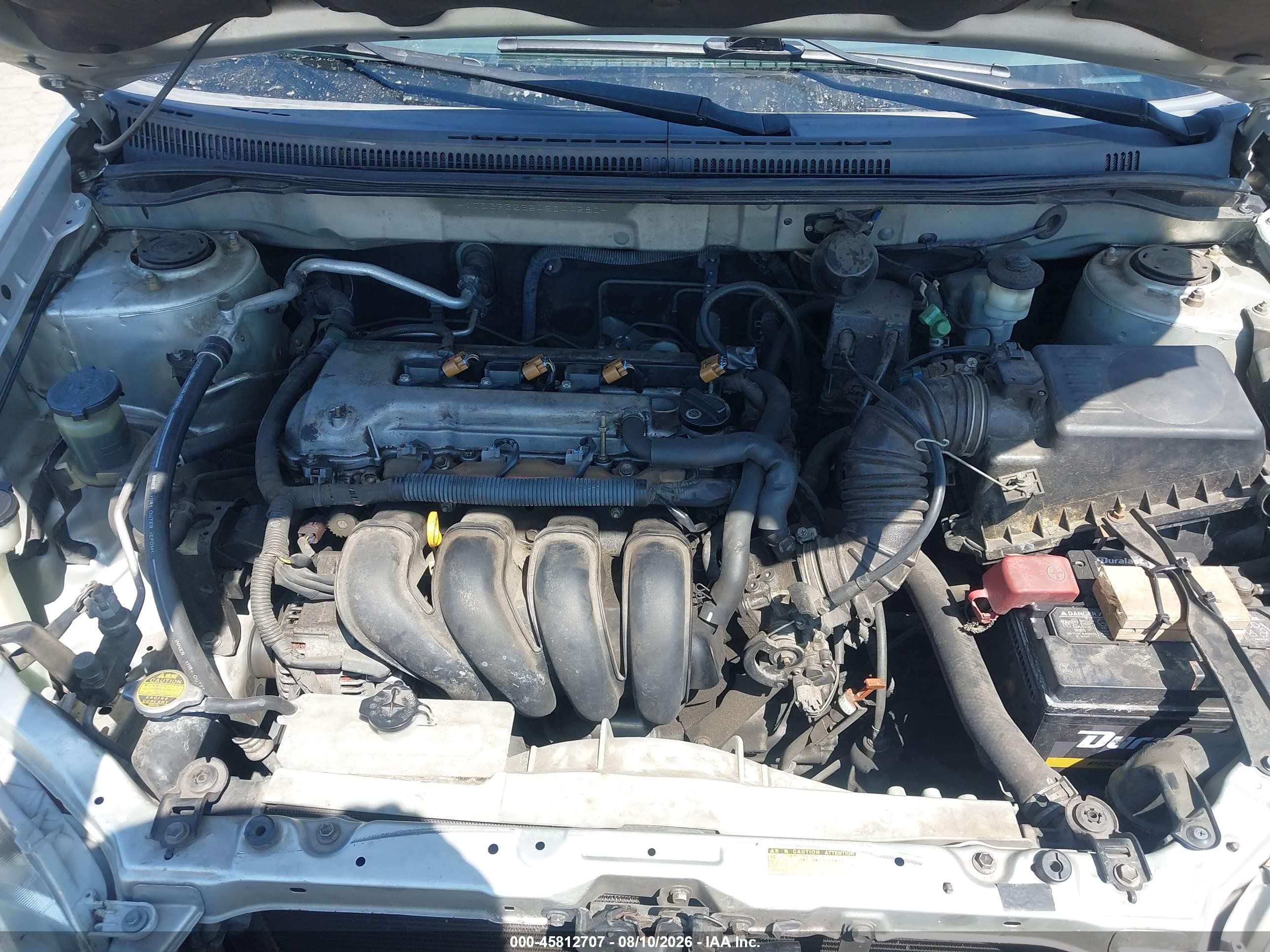 2004 Toyota Corolla Ce Silver vin: JTDBR32E542044580
