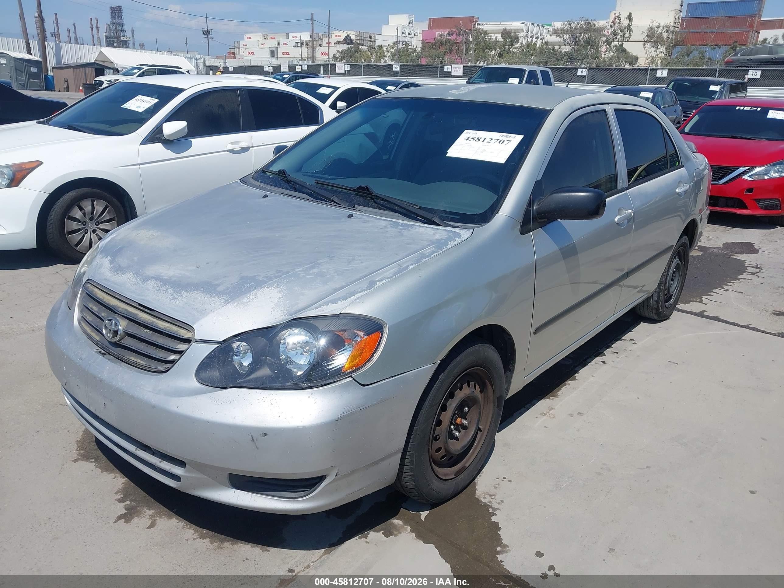 2004 Toyota Corolla Ce Silver vin: JTDBR32E542044580
