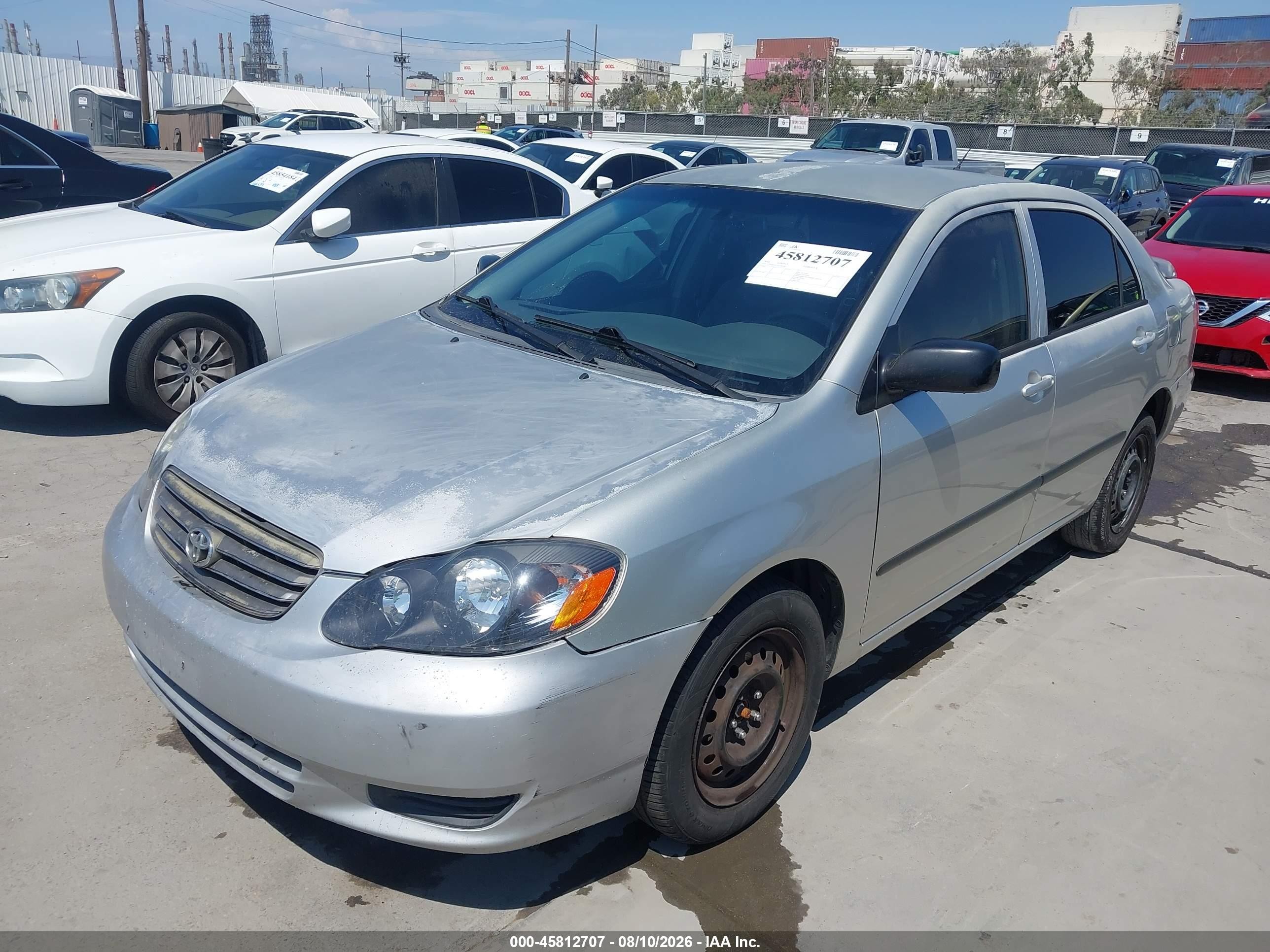 2004 Toyota Corolla Ce Silver vin: JTDBR32E542044580