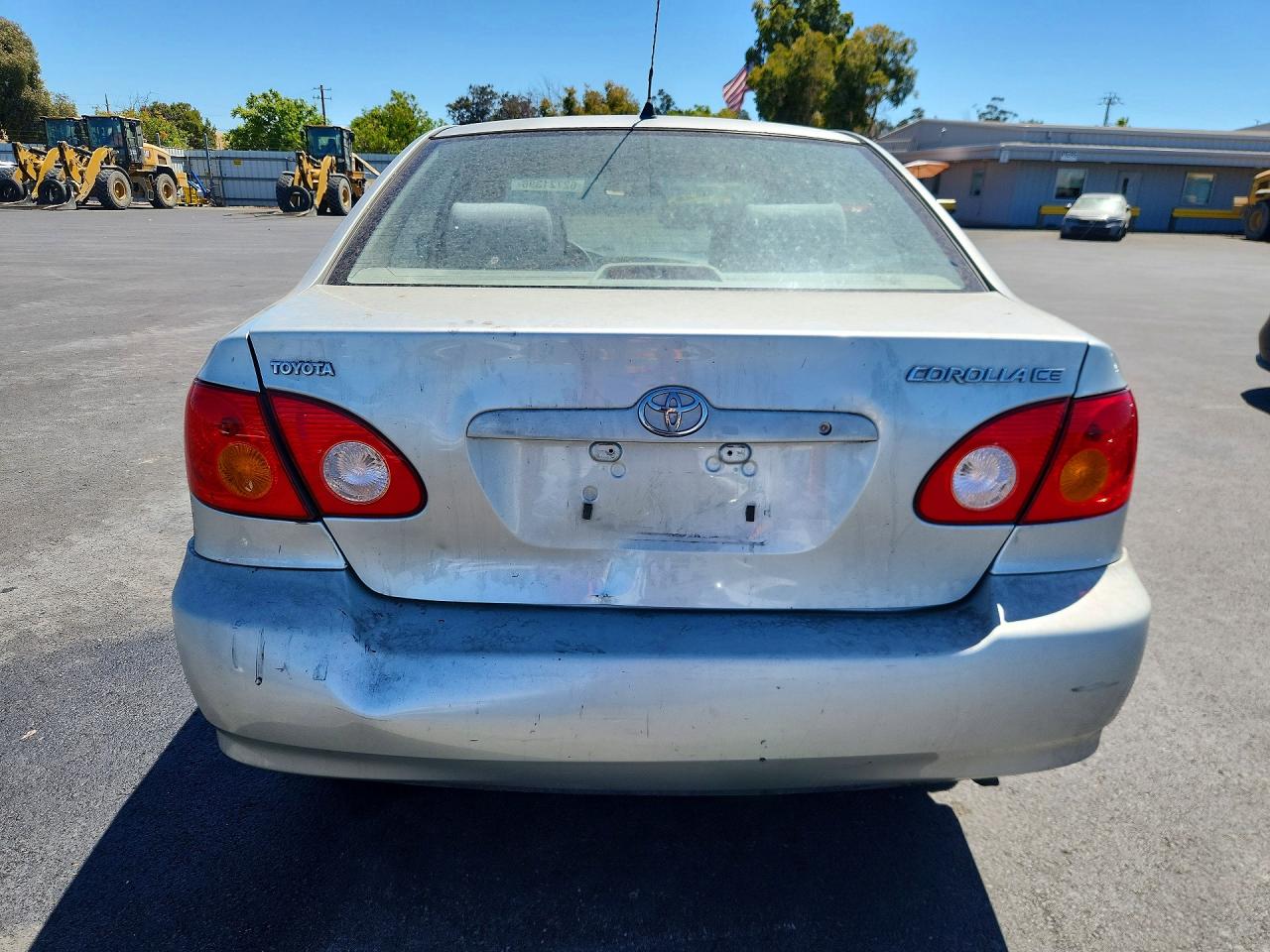 2004 Toyota Corolla Ce Silver vin: JTDBR32E542047320