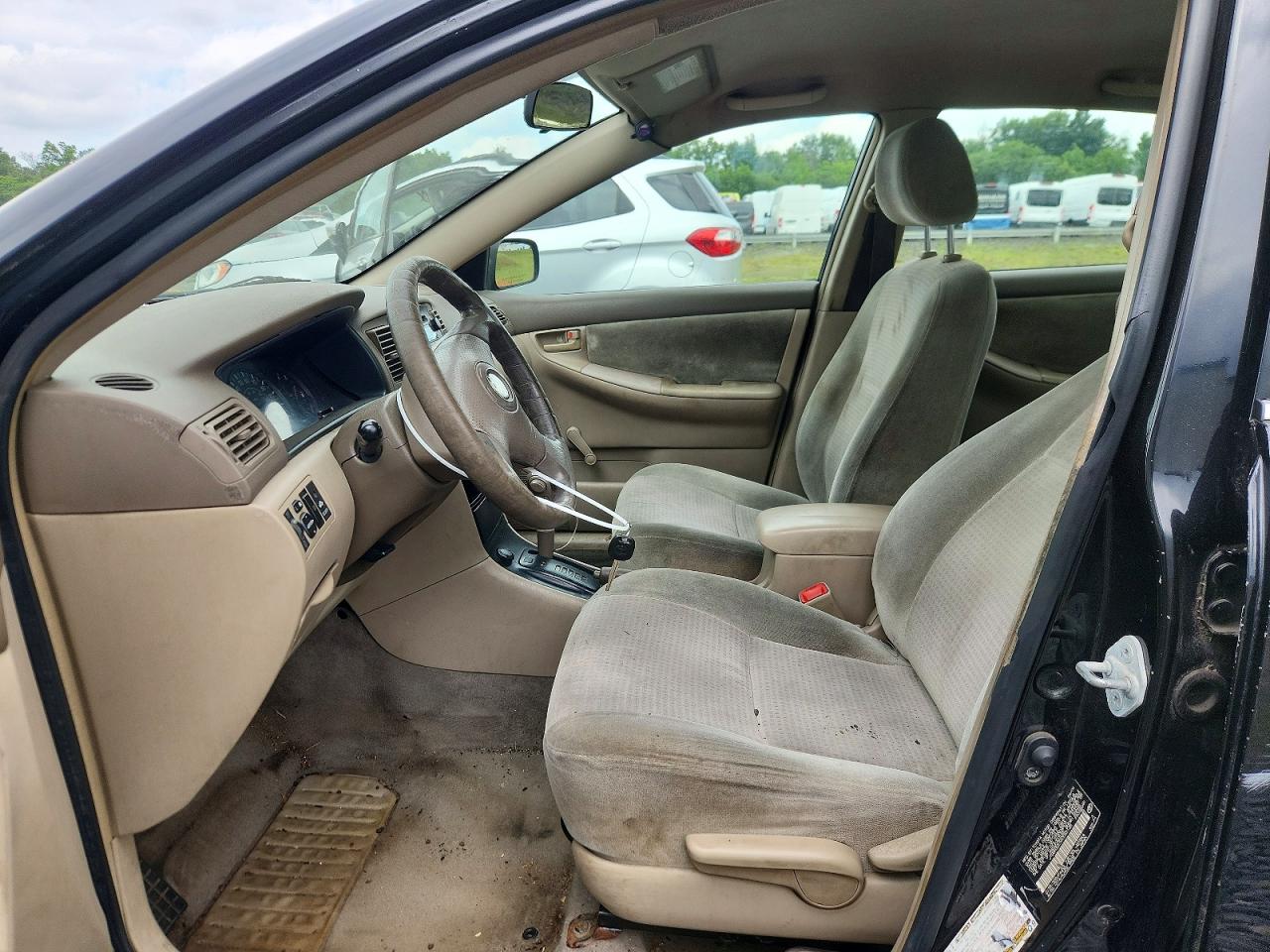2005 Toyota Corolla Ce Black vin: JTDBR32E550055138